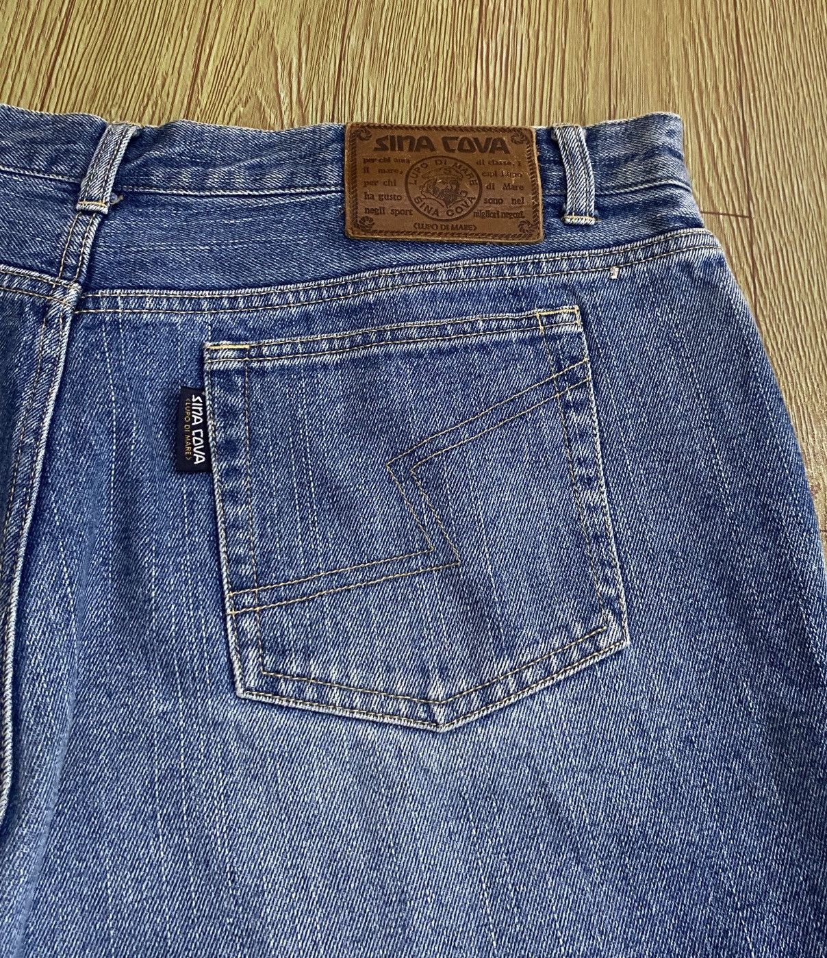 Vintage Rare Vintage Brand Lupo Di Mare Sina Cova Baggy Jeans 1990s Size US 39 - 7 Thumbnail