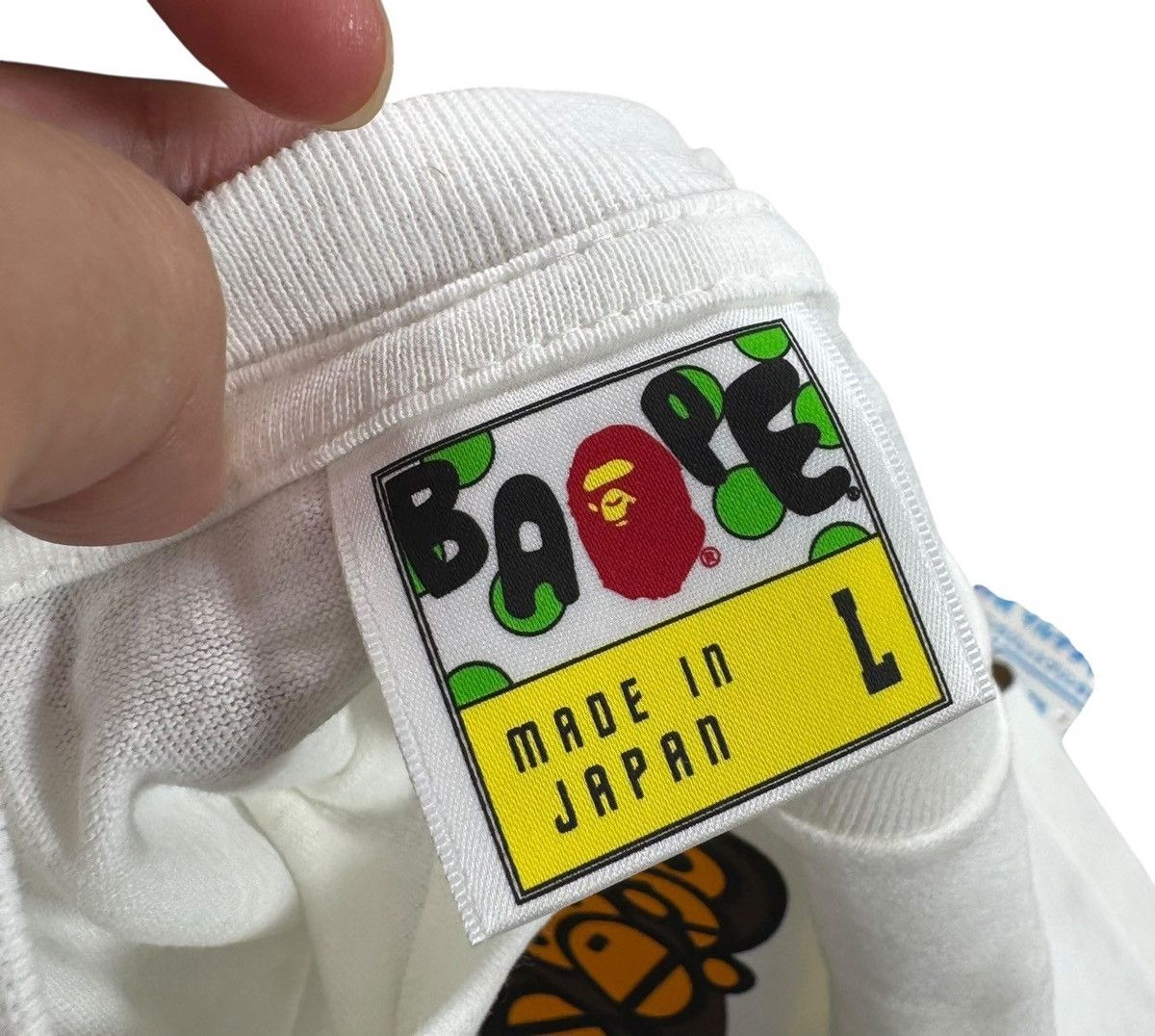 Bape BAPE APE HEAD white TEE Size US L / EU 52-54 / 3 - 2 Thumbnail