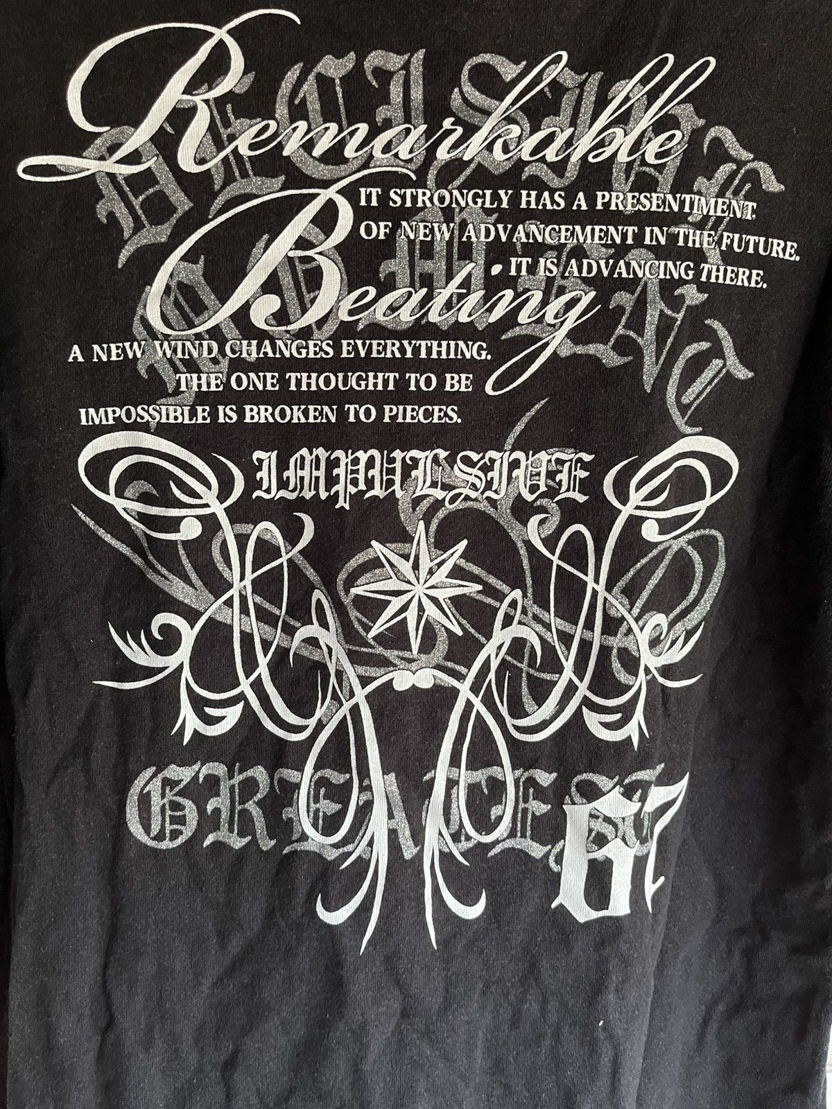 14th Addiction × Japanese Brand × Le Grande Bleu (L.G.B.) Remakable Beating Pract Japanese Tee Chrome Hearts style Size US M / EU 48-50 / 2 - 6 Thumbnail