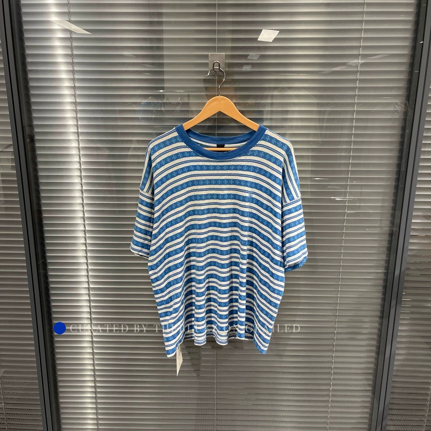Chrome Hearts Striped Short Sleeve Tee with Embroidery Size US M / EU 48-50 / 2 - 1 Thumbnail