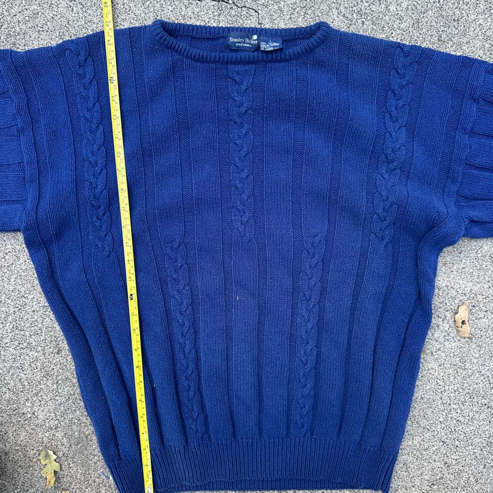 Stanley Blacker Vintage 90s Stanley Blacker Blue Sweater – Size Large Size US L / EU 52-54 / 3 - 6 Thumbnail