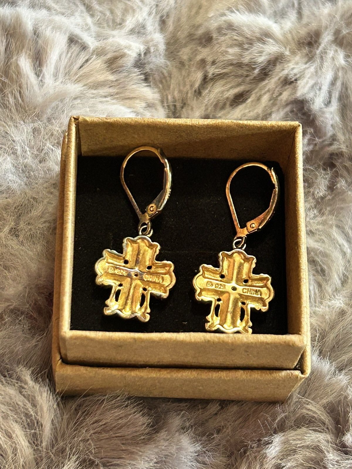 Vintage Vintage Ross Simons genuine diamond 925 cross earrings Size ONE SIZE - 10 Thumbnail