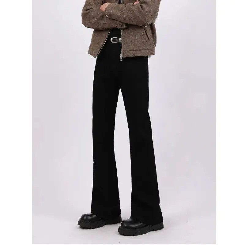Japanese Brand Retro loose black micro flared jeans Size US 30 / EU 46 - 6 Thumbnail