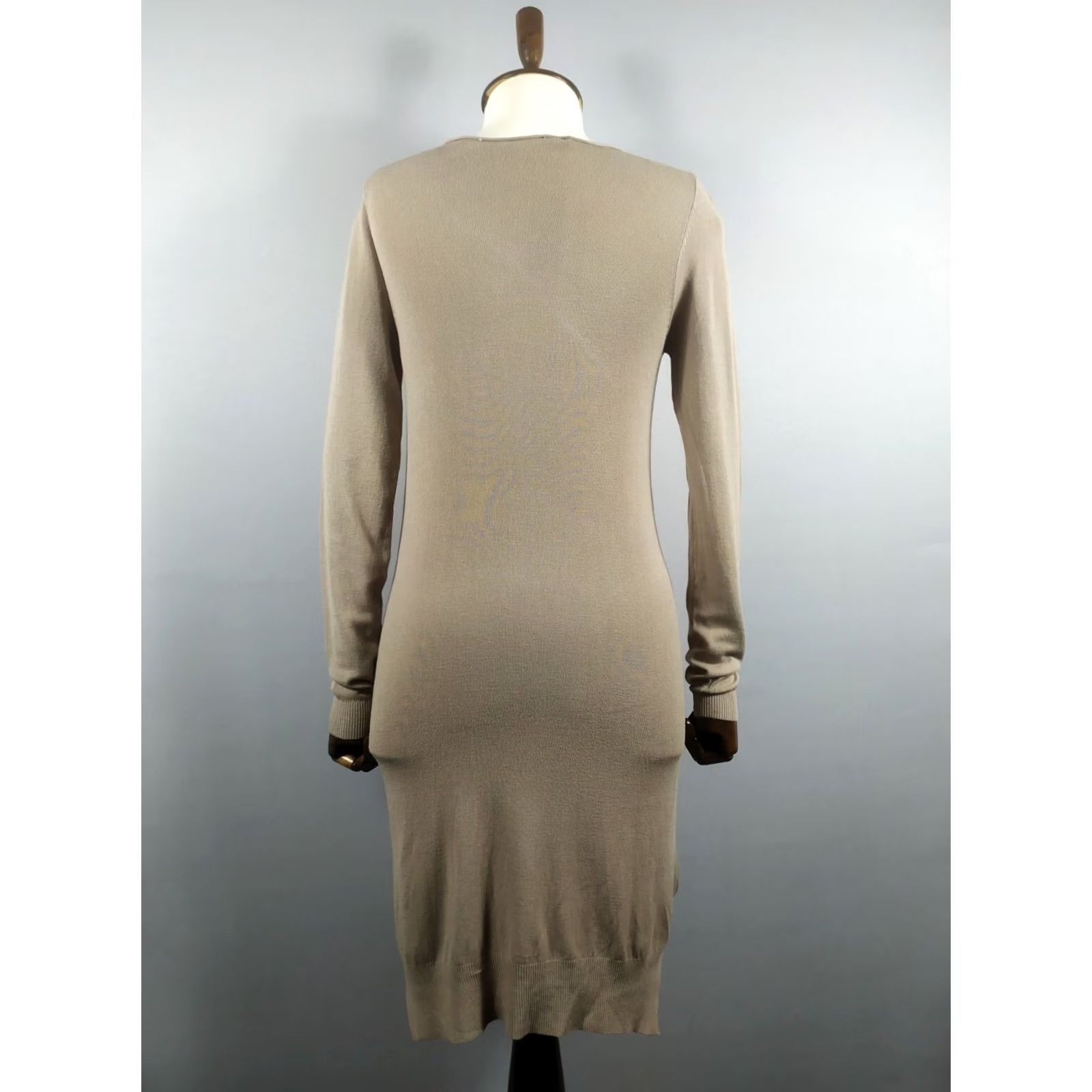 Vintage Rundholz Dress L Beige Cotton Lagenlook Long Women Size Women's 100% Size L / US 10 / IT 46 - 2 Thumbnail