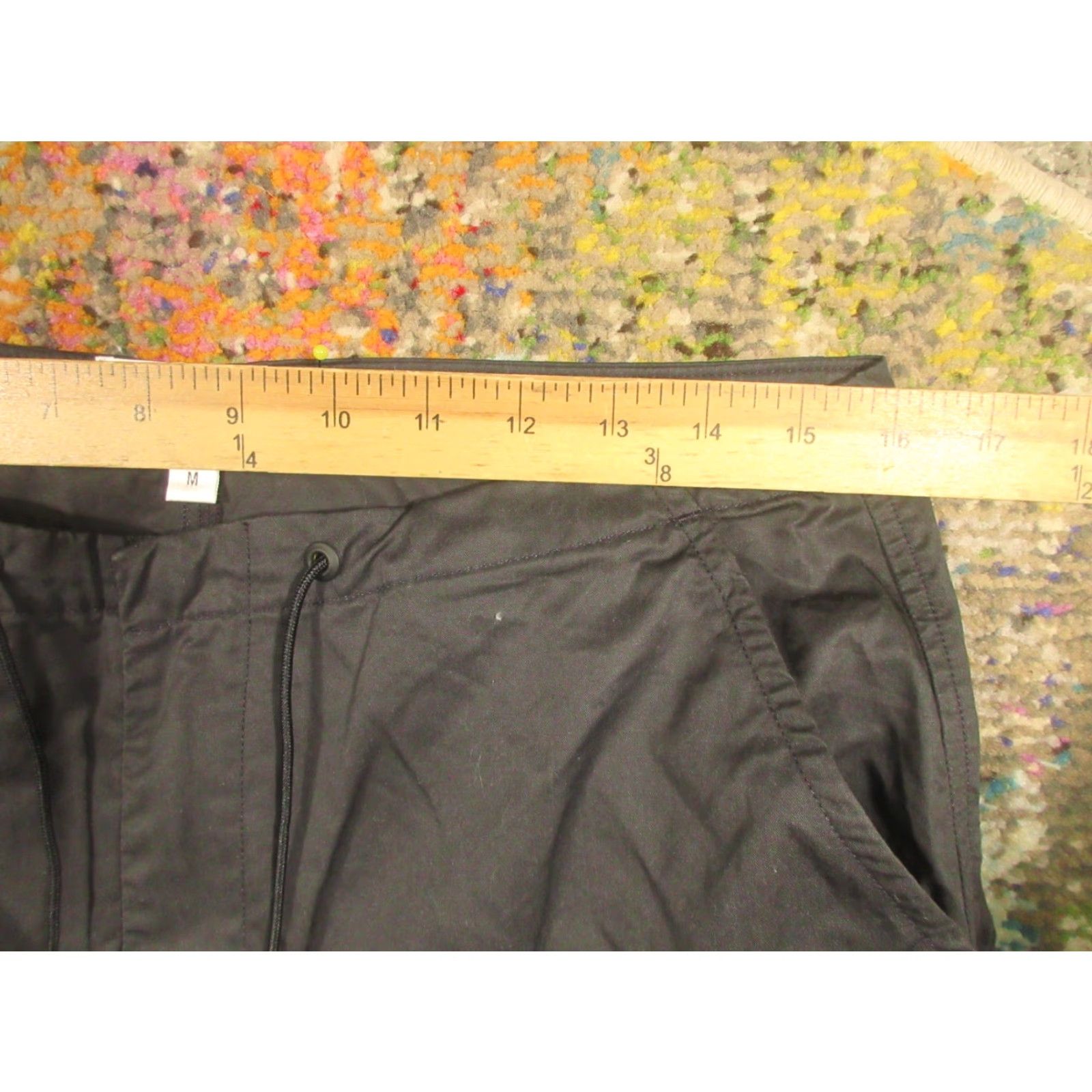 Agolde AGOLDE Parachute Cargo Pants Womens M Black Utility Military Baggy 30x28 EUC USA Size 32" / US 10 / IT 46 - 7 Thumbnail