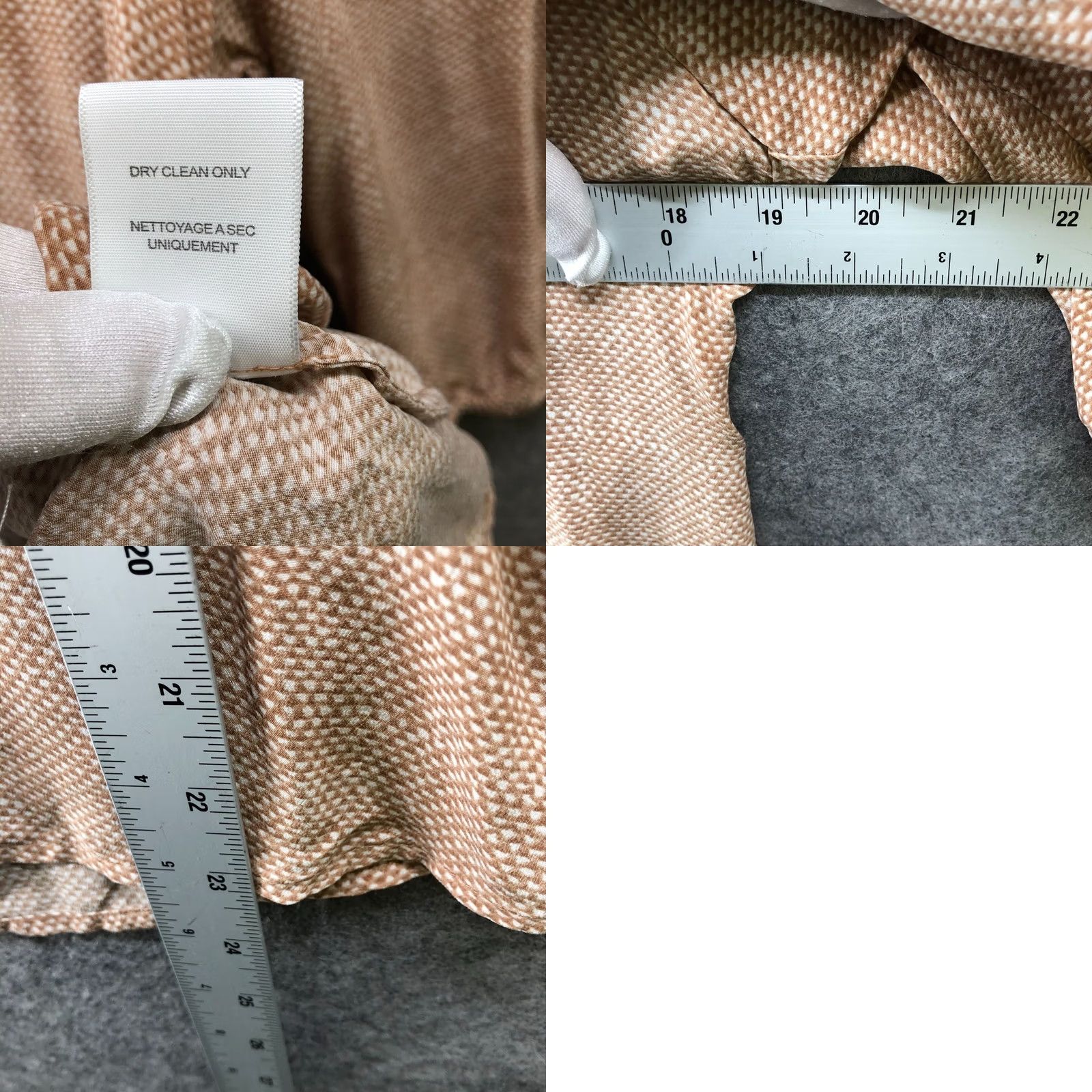Joie Joie 100% Silk Blouse Womens XS Beige Tank Split Neck 3/4 Cinch Sleeve V-Neck Silk Blouse Women XS Beige Casual Flower Sleeve 3/4 Womens Joie Blouse Size XS / US 0-2 / IT 36-38 - 8 Thumbnail