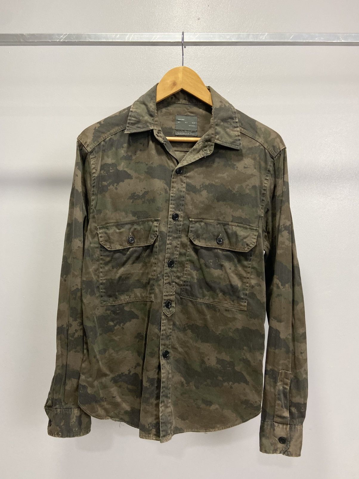 Japanese Brand × Zara Zara camo shirt Size US S / EU 44-46 / 1 - 1 Thumbnail