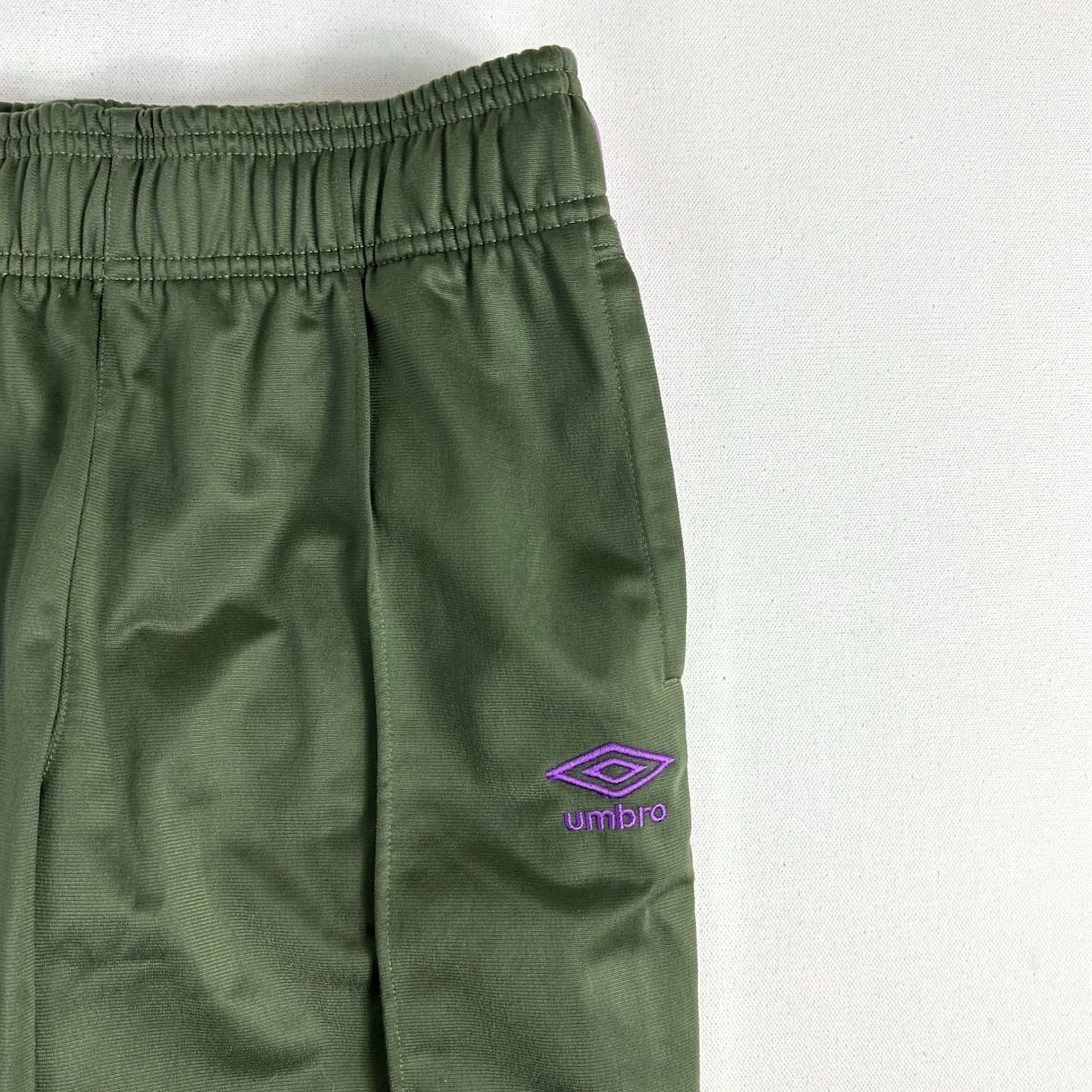 Umbro Umbro Track Pants Womens Small Green Purple Striped Polyester Activewear Train Size 28" / US 6 / IT 42 - 5 Thumbnail