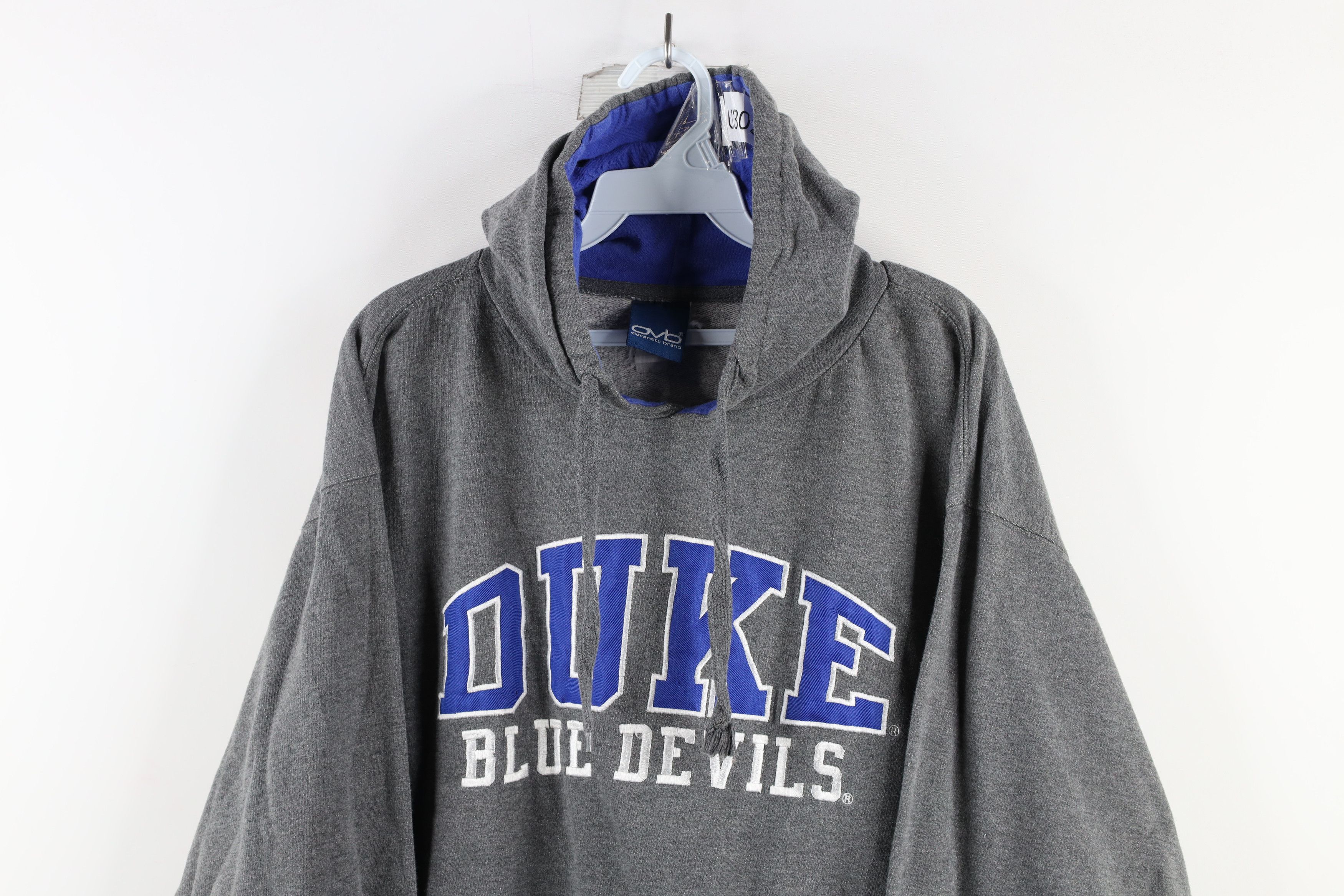 Vintage Vintage Spell Out Duke University Hoodie Sweatshirt Gray Size US L / EU 52-54 / 3 - 2 Thumbnail