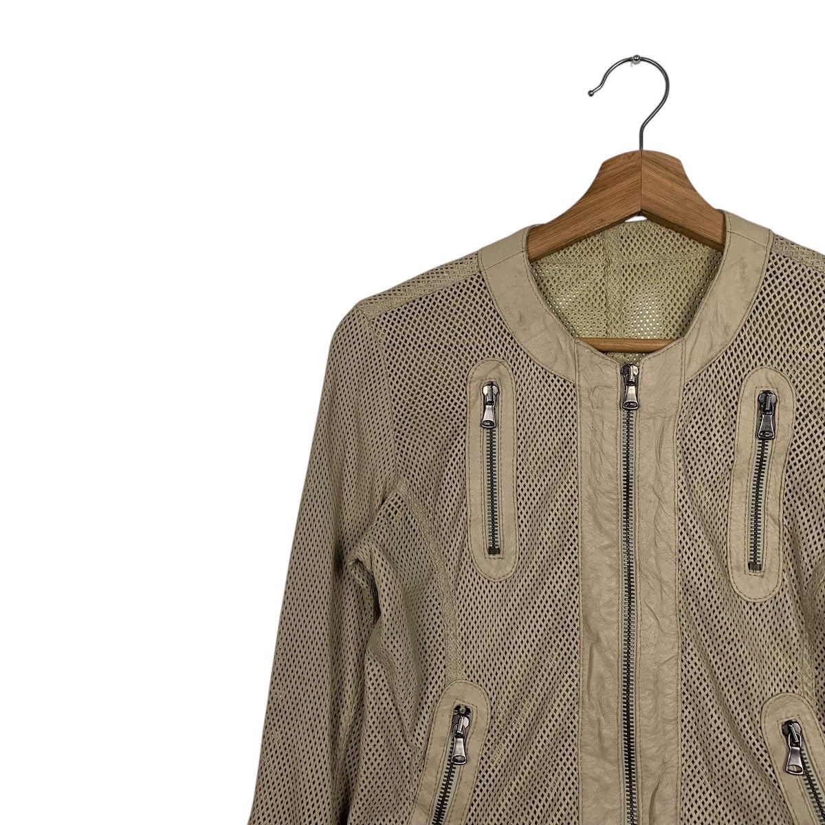 Other Ben' Mbarek See Through Leather Jacket Made In Italy Size XS / US 0-2 / IT 36-38 - 6 Thumbnail