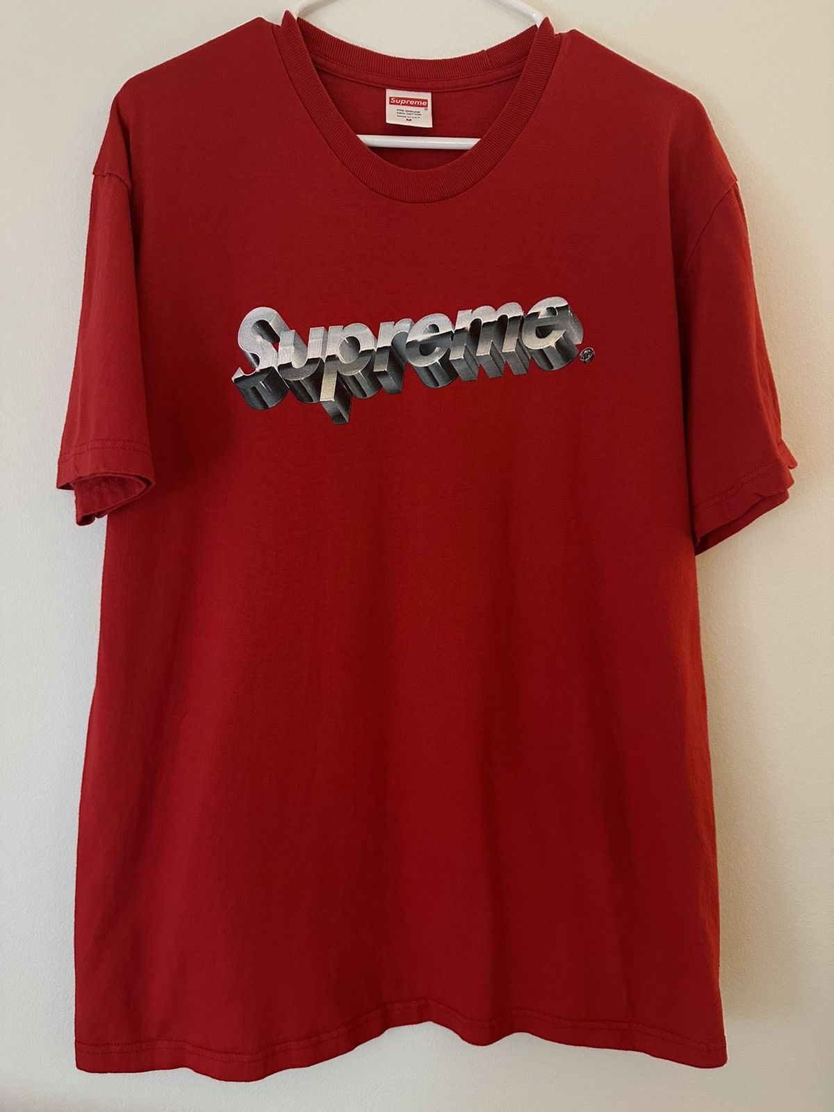 Supreme Supreme Chrome Logo Tee Size US M / EU 48-50 / 2 - 1 Thumbnail
