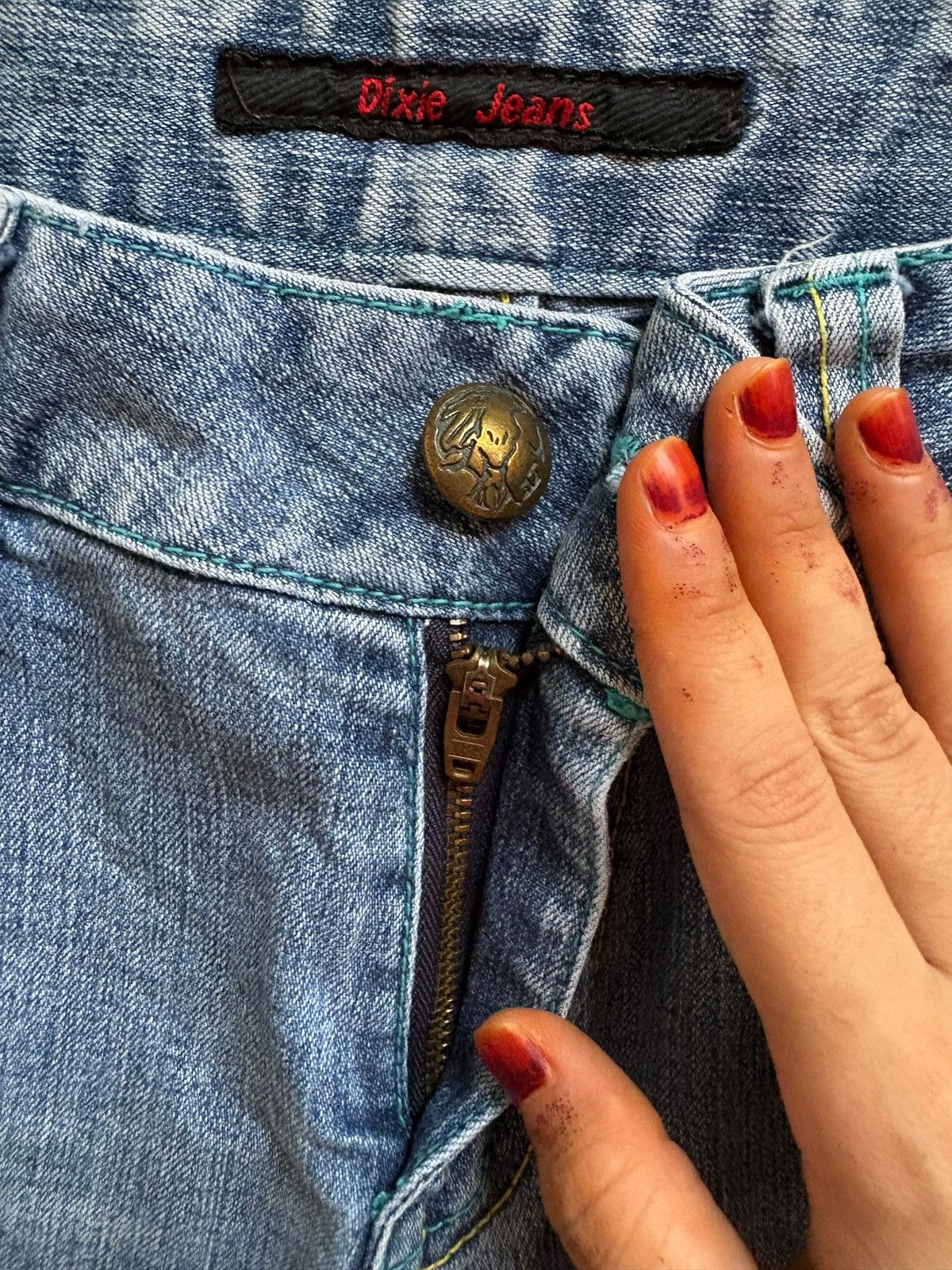 Japanese Brand SALES🔥Vintage Japanese Brand Blue Wash Bootcut Flare Jeans Size US 28 / EU 44 - 3 Thumbnail