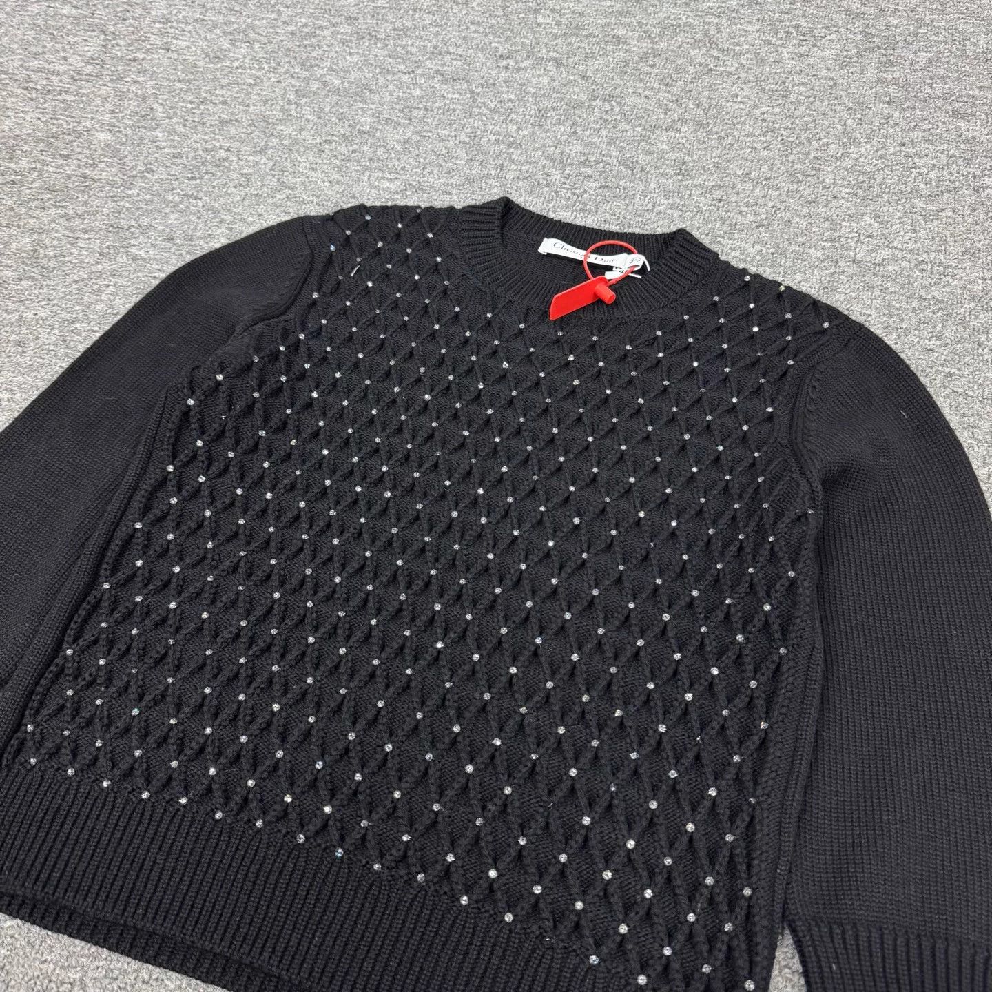 Dior Dior wool knit top 38 crystal grille 99 new Size S / US 4 / IT 40 - 4 Thumbnail