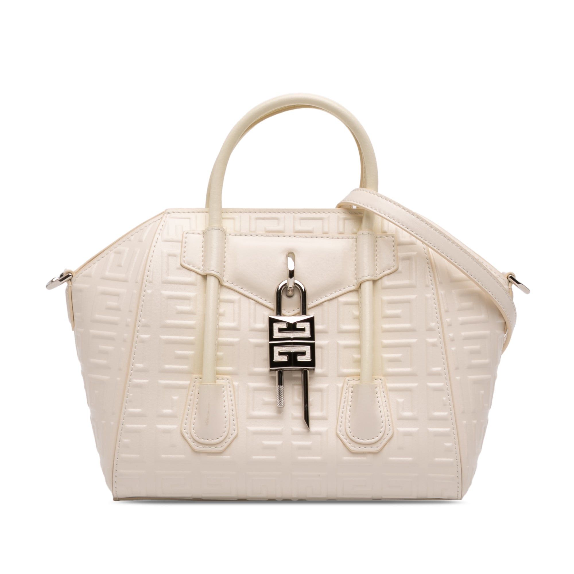 Givenchy Mini Calfskin 4G Antigona Lock Satchel Size ONE SIZE - 1 Thumbnail