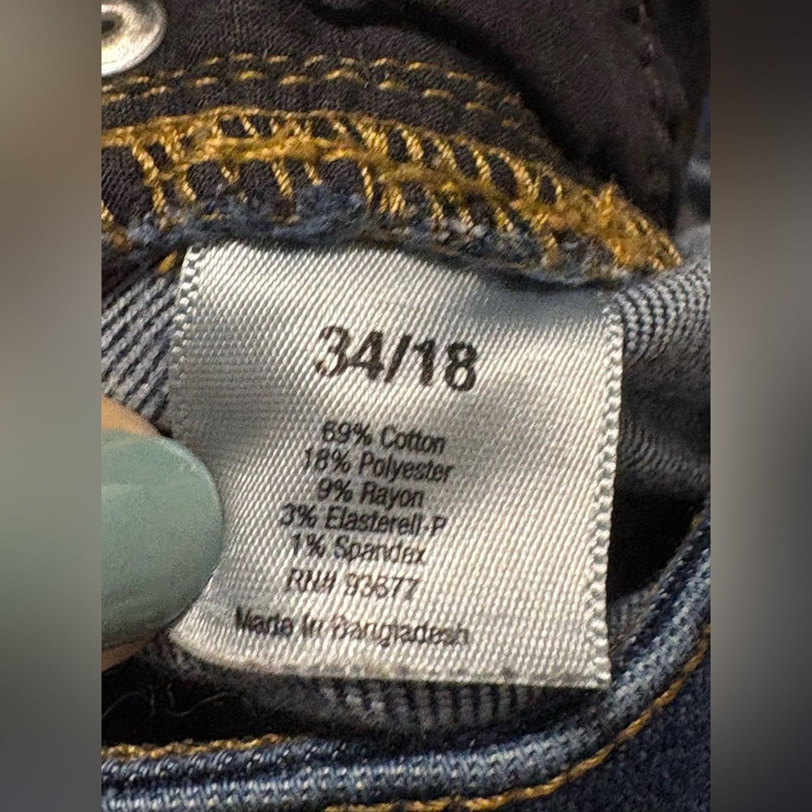 Vintage (Ana) Blue Denim Plus Size Jeans: Size 34/18 Size 40" / US 18 - 4 Thumbnail