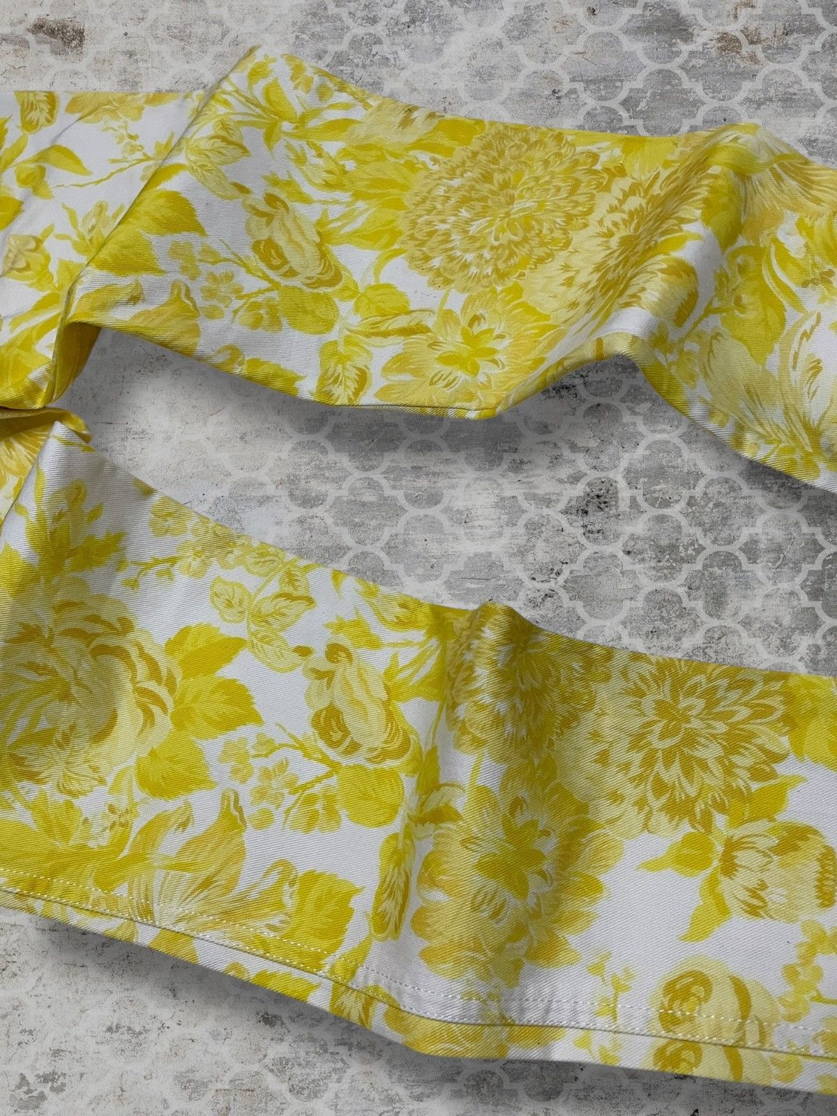 Stella McCartney Authentic Designer Stella Mccartney Flower Art Skinny Denim Size 29" - 13 Thumbnail