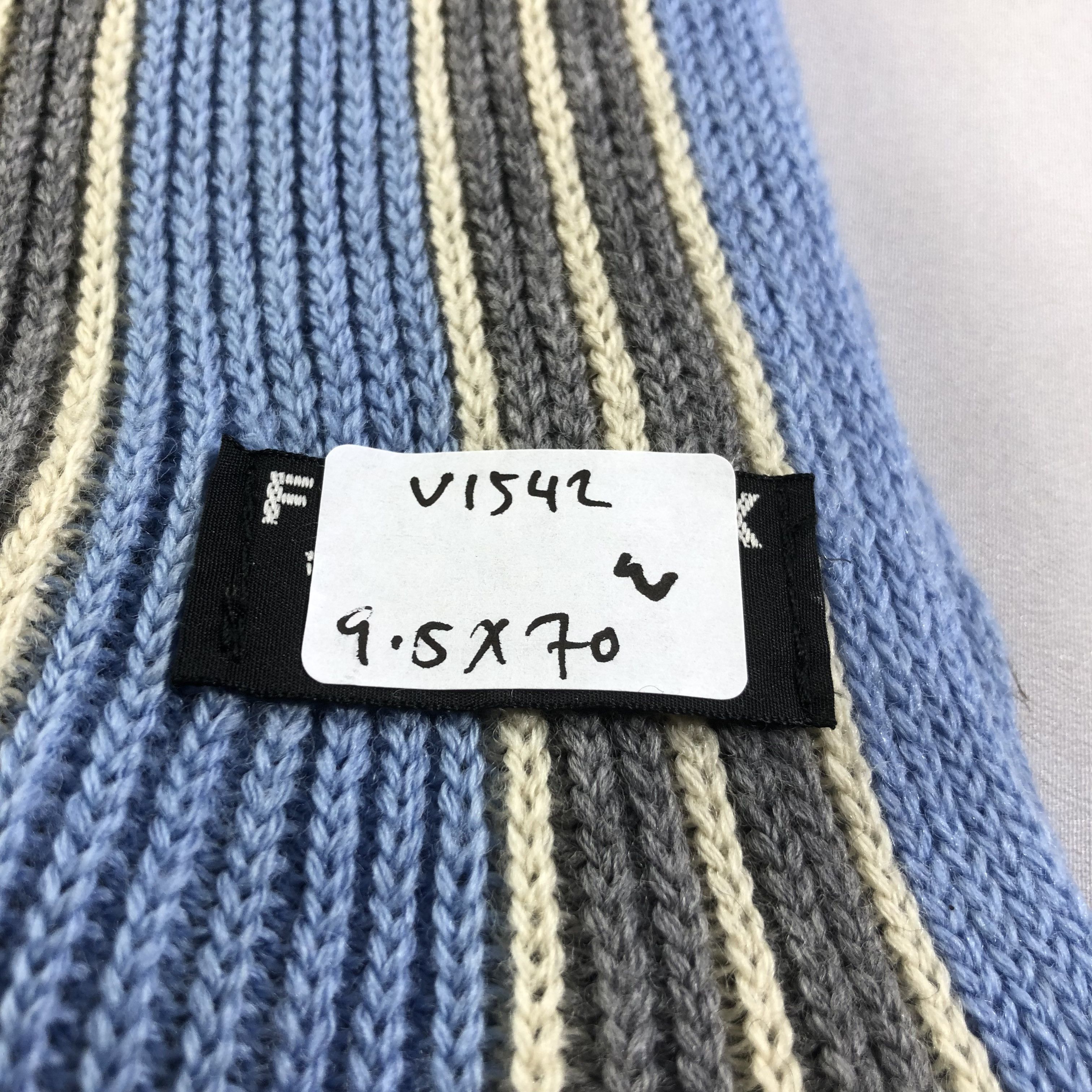 424 Fairfax Made in Italy Striped Knit Scarf Muffler V1542 Size ONE SIZE - 8 Thumbnail