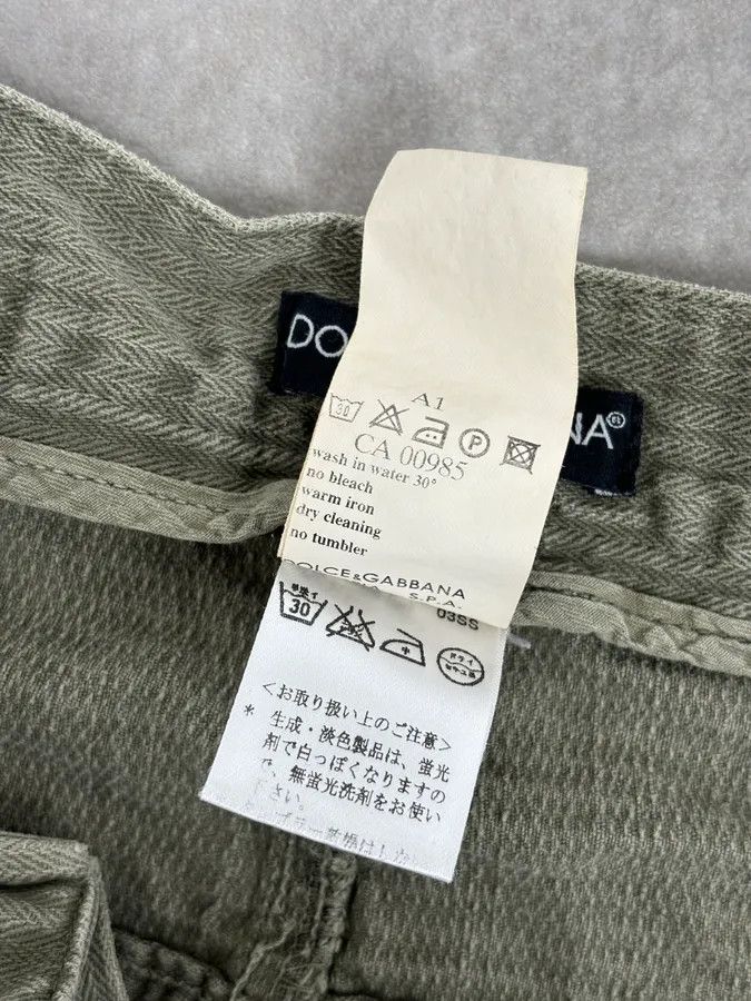 Dolce & Gabbana 2000s Dolce & Gabbana Khaki Green Straight Cozy Pants Size US 32 / EU 48 - 13 Thumbnail