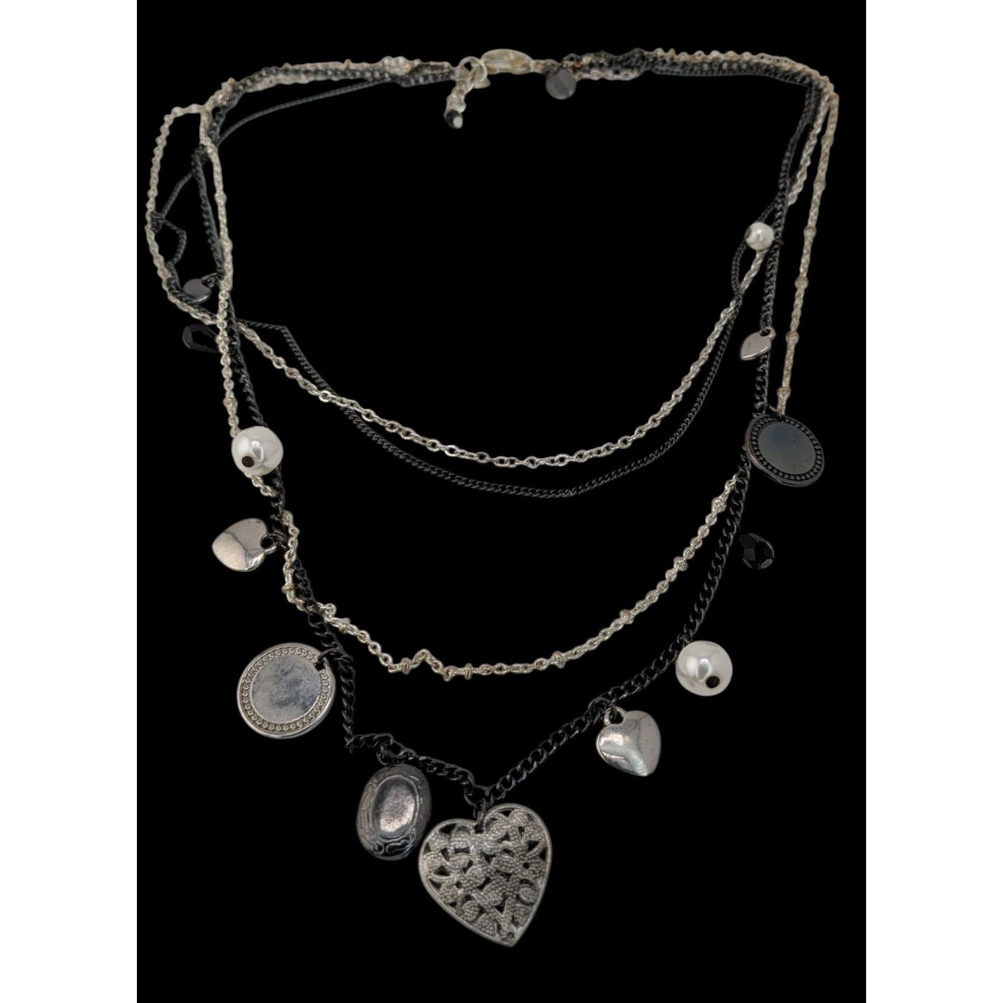 Express Y2K Victorian Style Express Charm Necklace With Tiny Locket Size ONE SIZE - 5 Thumbnail