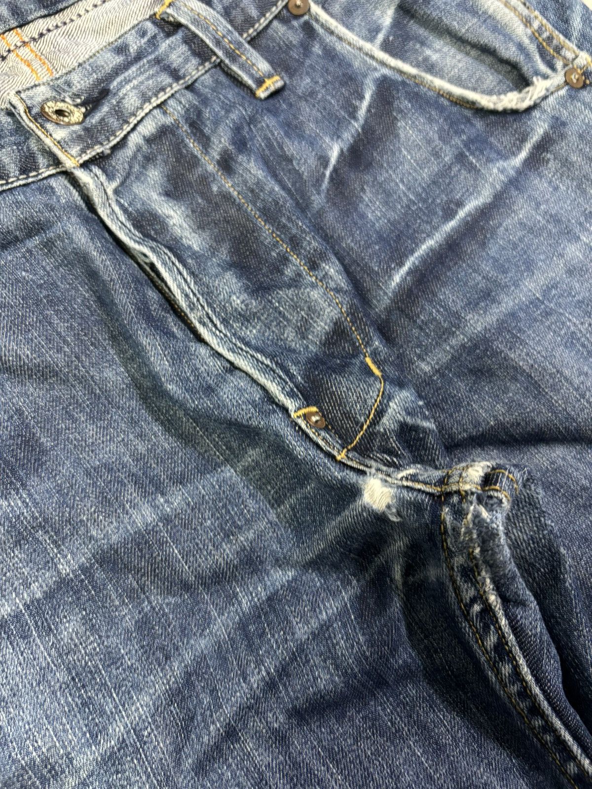 Ralph Lauren Vintage Ralph Lauren Button Fly Blue Faded Loose Fit Jeans Size US 32 / EU 48 - 9 Thumbnail