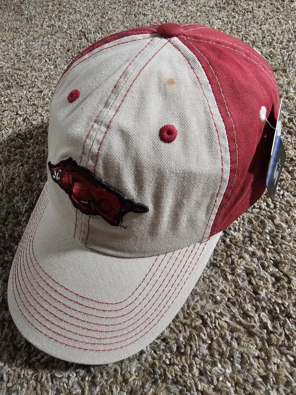 Starter Vintage Arkansas Razorbacks Hat - Starter Team NWT NWD Size ONE SIZE - 1 Thumbnail