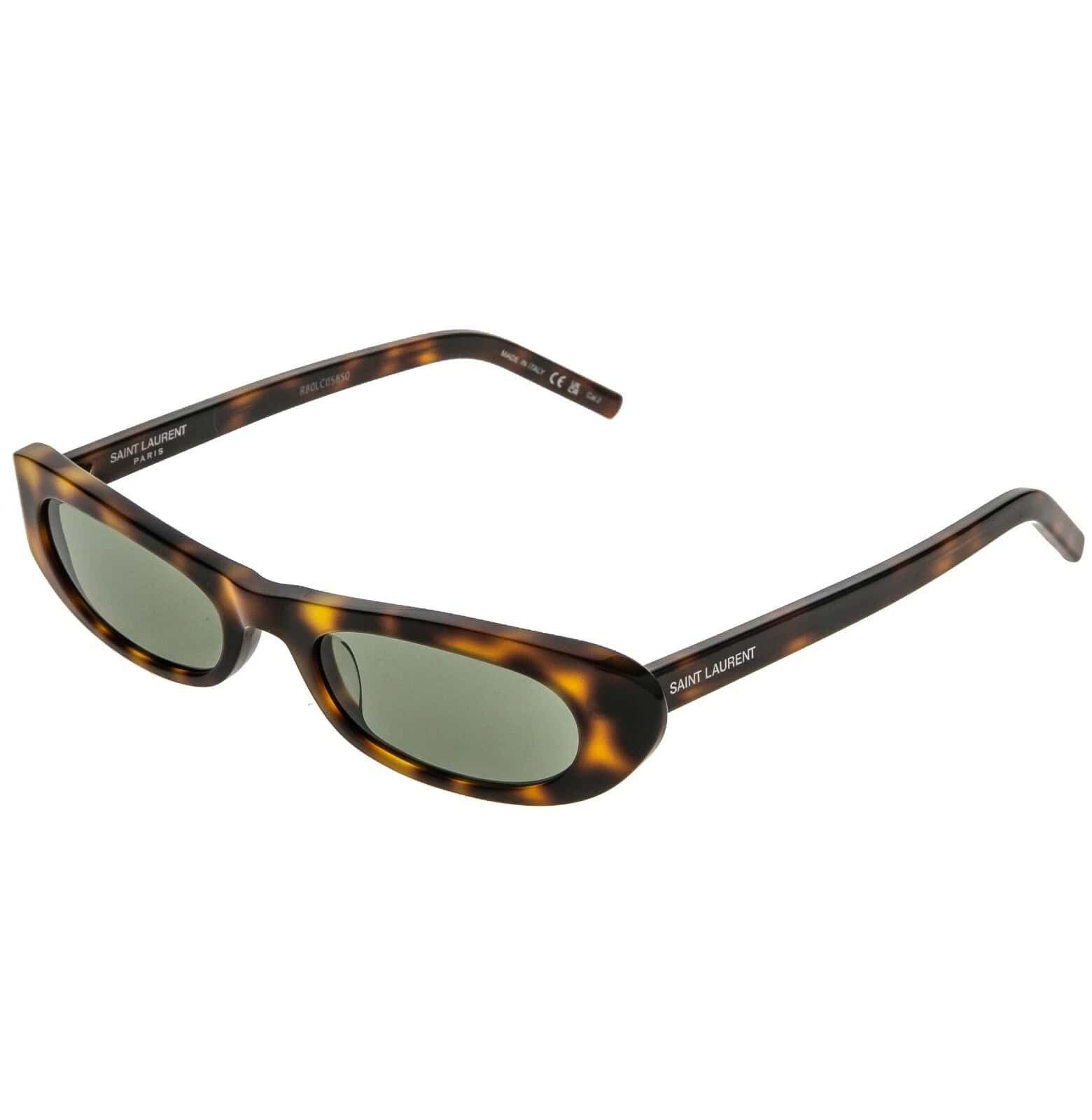 Yves Saint Laurent SAINT LAURENT SHADE SL 557 SL557 Brown Green Narrow Slim 002 Size ONE SIZE - 8 Thumbnail