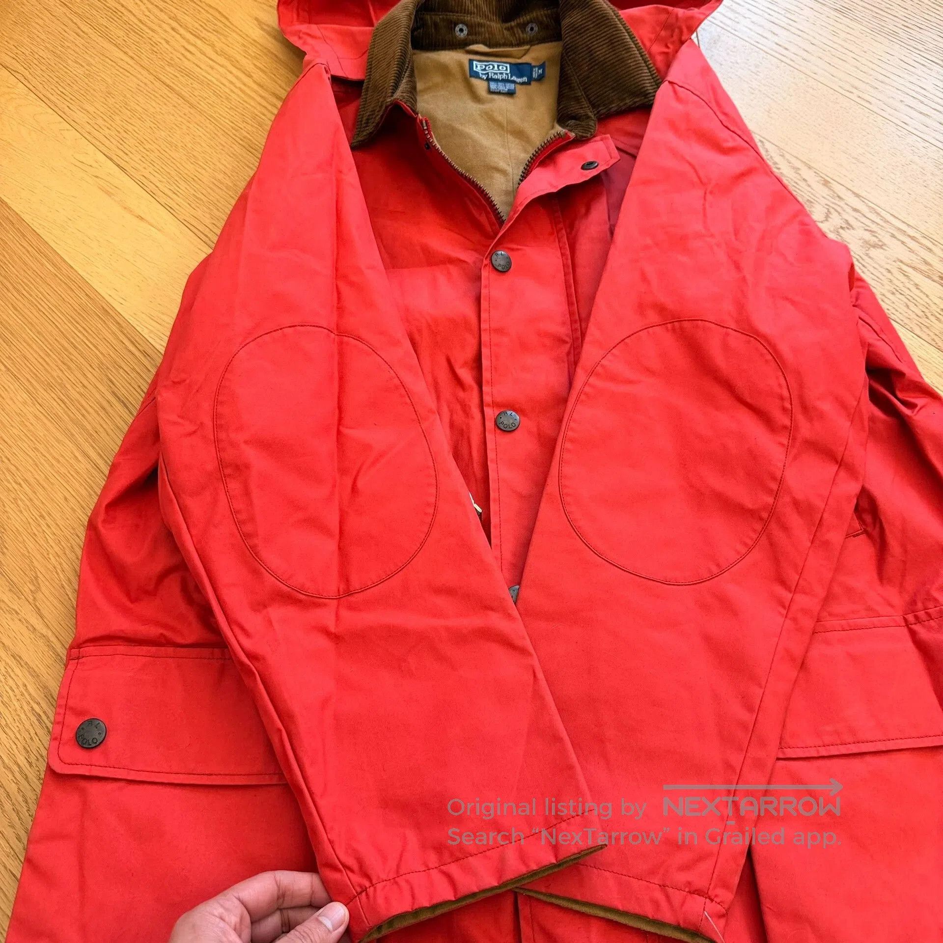 RLX Ralph Lauren Vintage Heavy Waxed Outdoor Hooded Jacket. Size US M / EU 48-50 / 2 - 3 Thumbnail