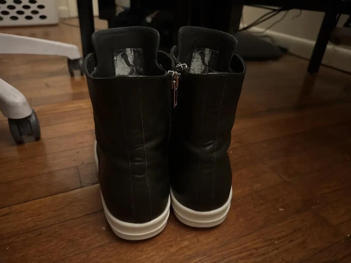 Rick Owens Rick Owen’s Jumbo Laced Hi-Top Sneakers Size US 11 / EU 44 - 2 Thumbnail