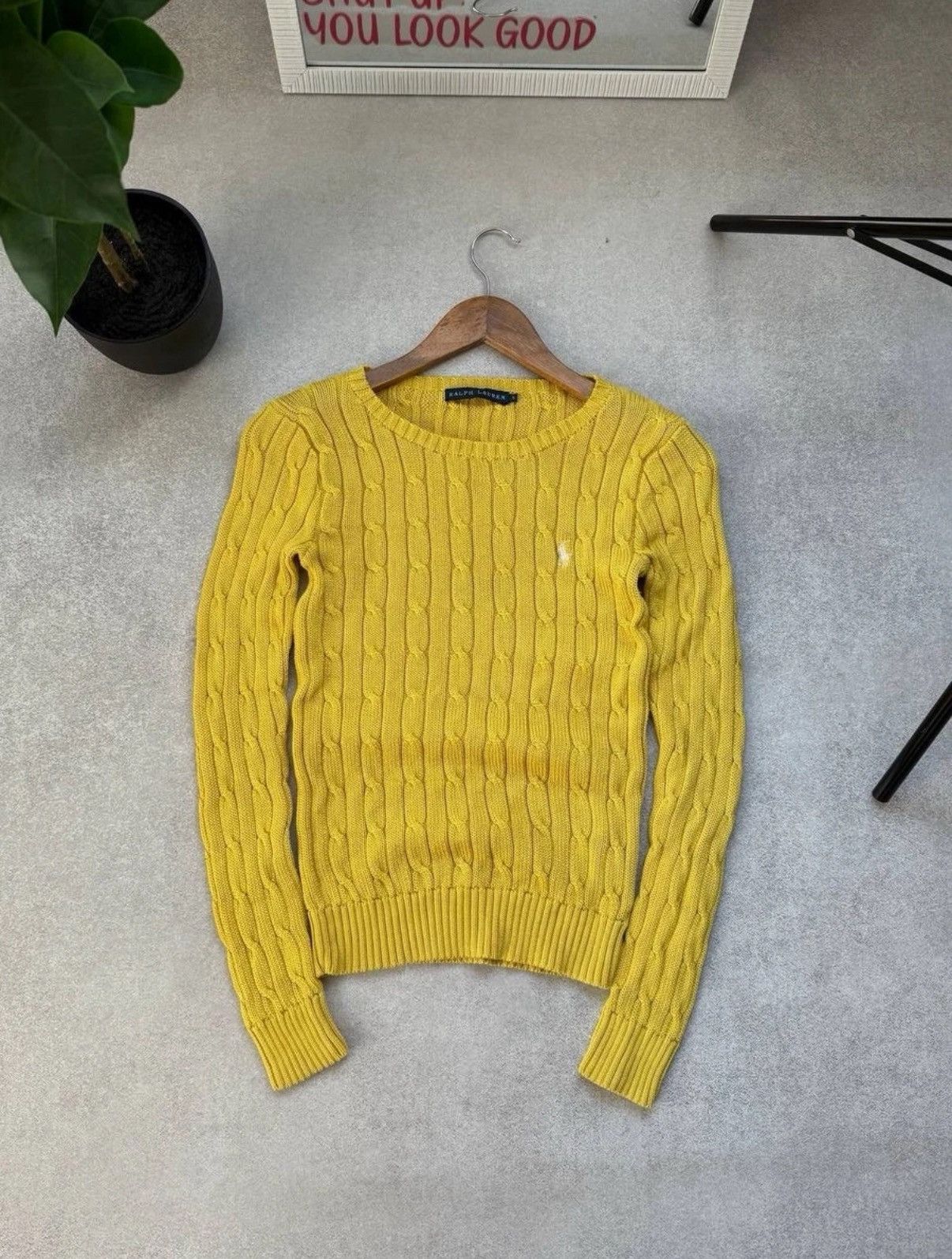 Polo Ralph Lauren Vintage Polo Ralph Lauren Woman Knitted Yellow Sweater Size S / US 4 / IT 40 - 1 Thumbnail