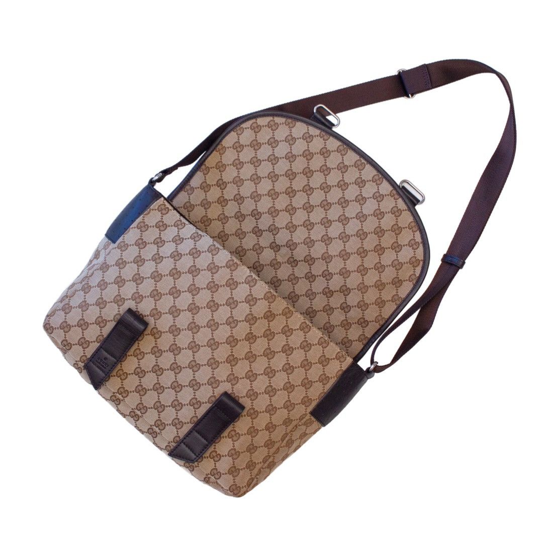 Gucci × Tom Ford 1,7k$ GUCCI Double Belt Flap Unisex Messenger GG Monogram Size ONE SIZE - 6 Thumbnail