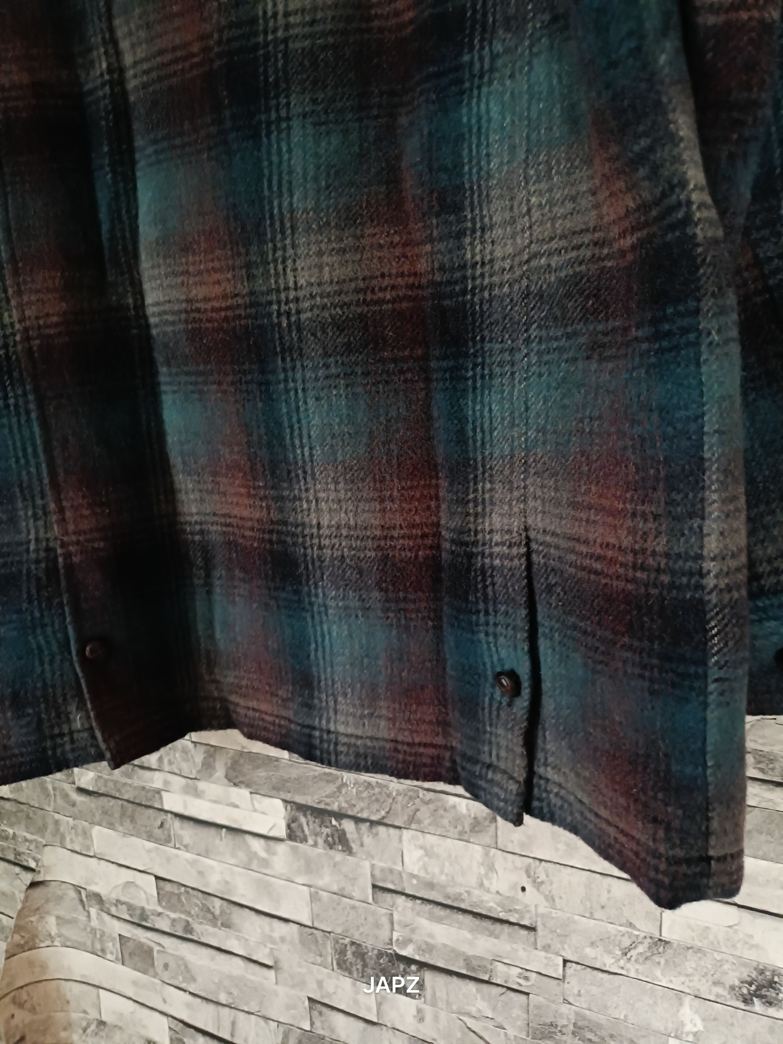Japanese Brand Vintage be hot heavy weight flannel chore jacket Size US L / EU 52-54 / 3 - 4 Thumbnail