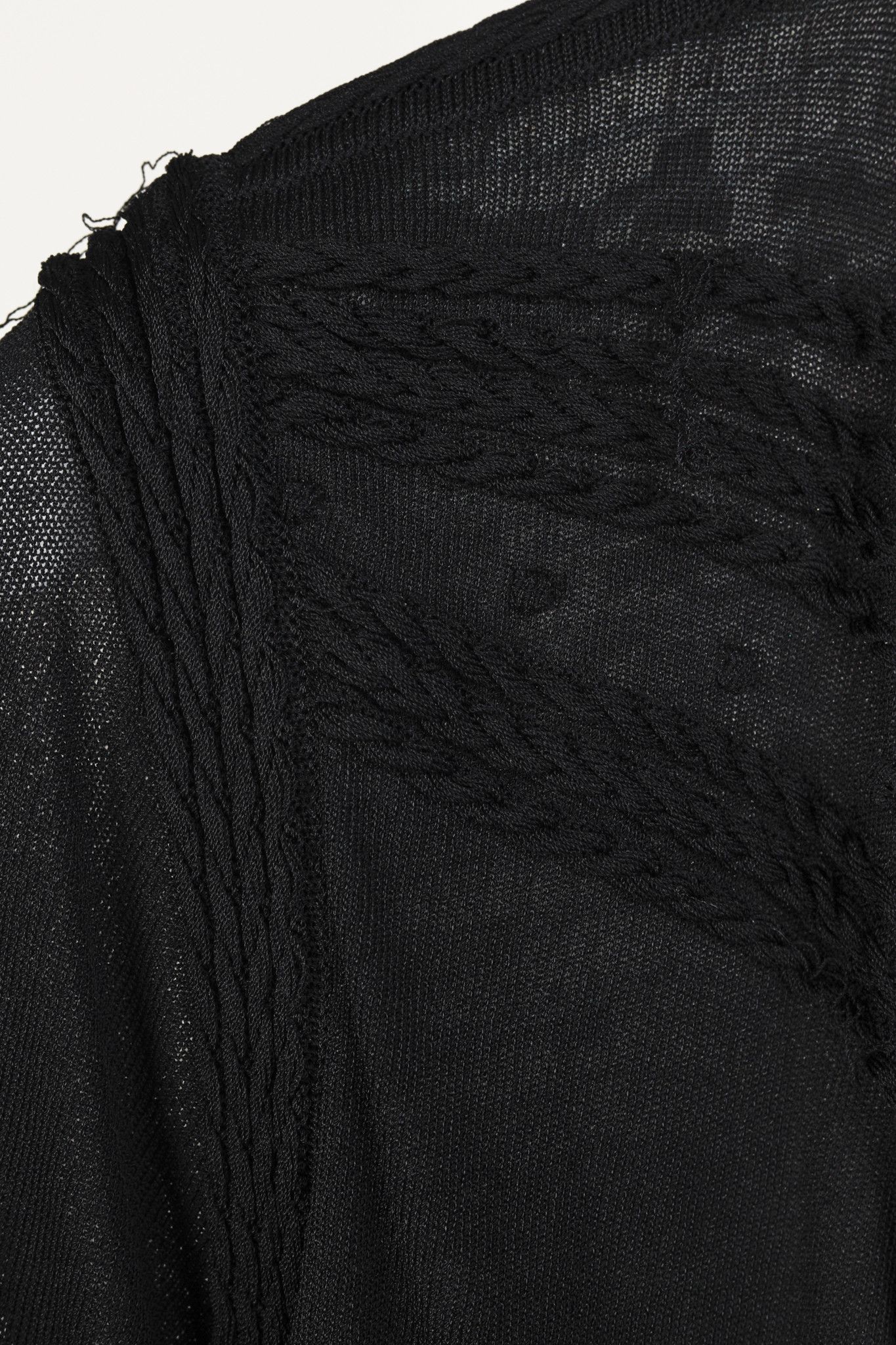 Roberto Cavalli Roberto Cavalli Black Fringe Shawl Cardigan Size M / US 6-8 / IT 42-44 - 6 Thumbnail