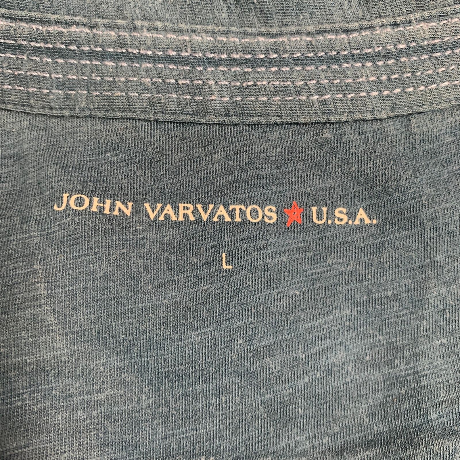 John Varvatos JOHN VARVATOS * U.S.A. Size L Teal Cotton Buttoned Polo Size US L / EU 52-54 / 3 - 6 Thumbnail