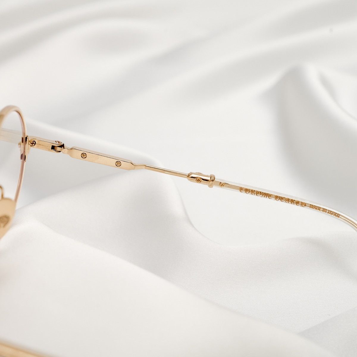 Chrome Hearts CHROME HEARTS EDITH F CRYSTAL /GOLD PLATED GLASSES Size ONE SIZE - 4 Thumbnail