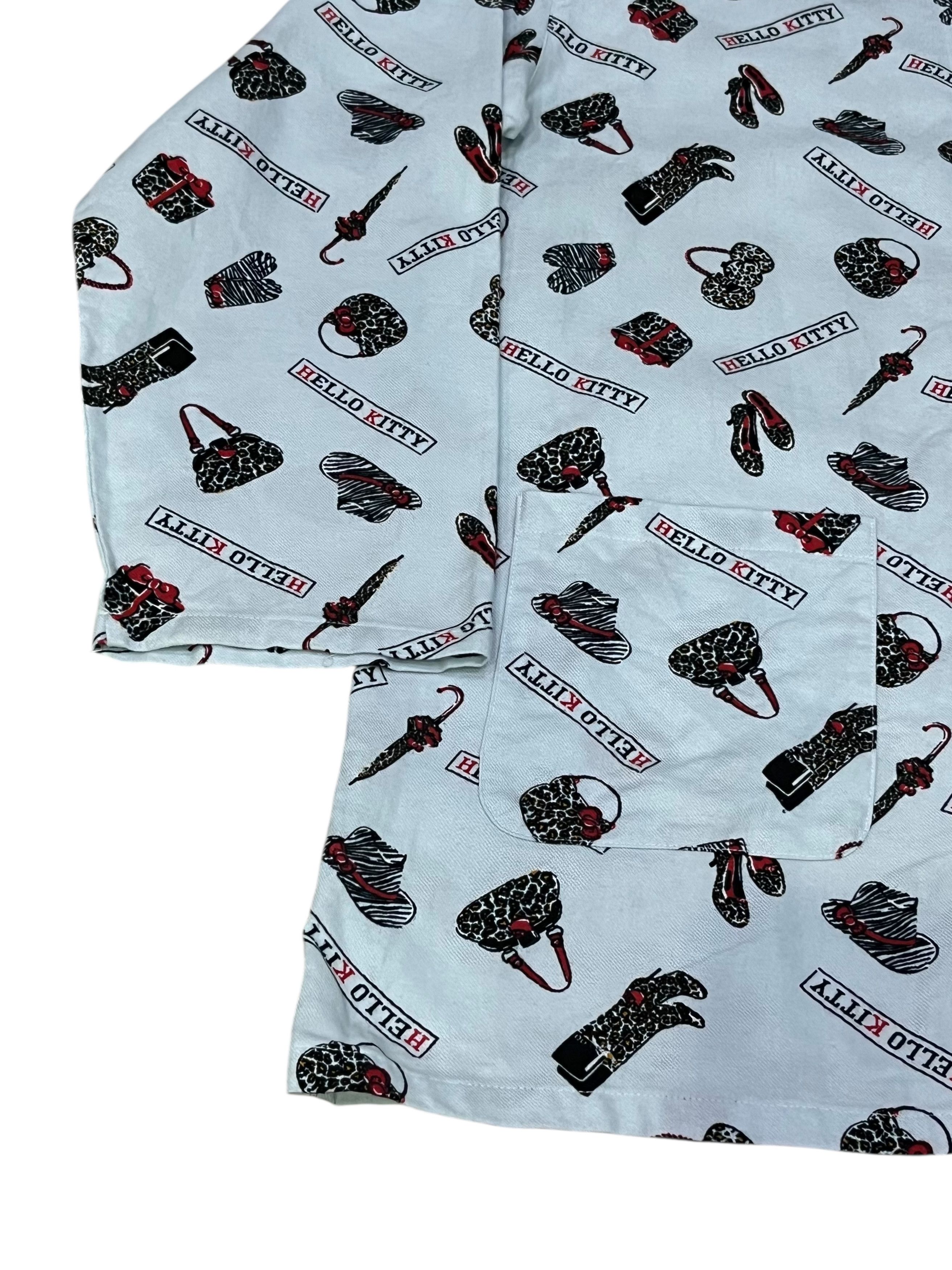 Cartoon Network Hello Kitty 2008 Monogram Pajama Set Unisex Y2K Loungewear Size US L / EU 52-54 / 3 - 6 Thumbnail