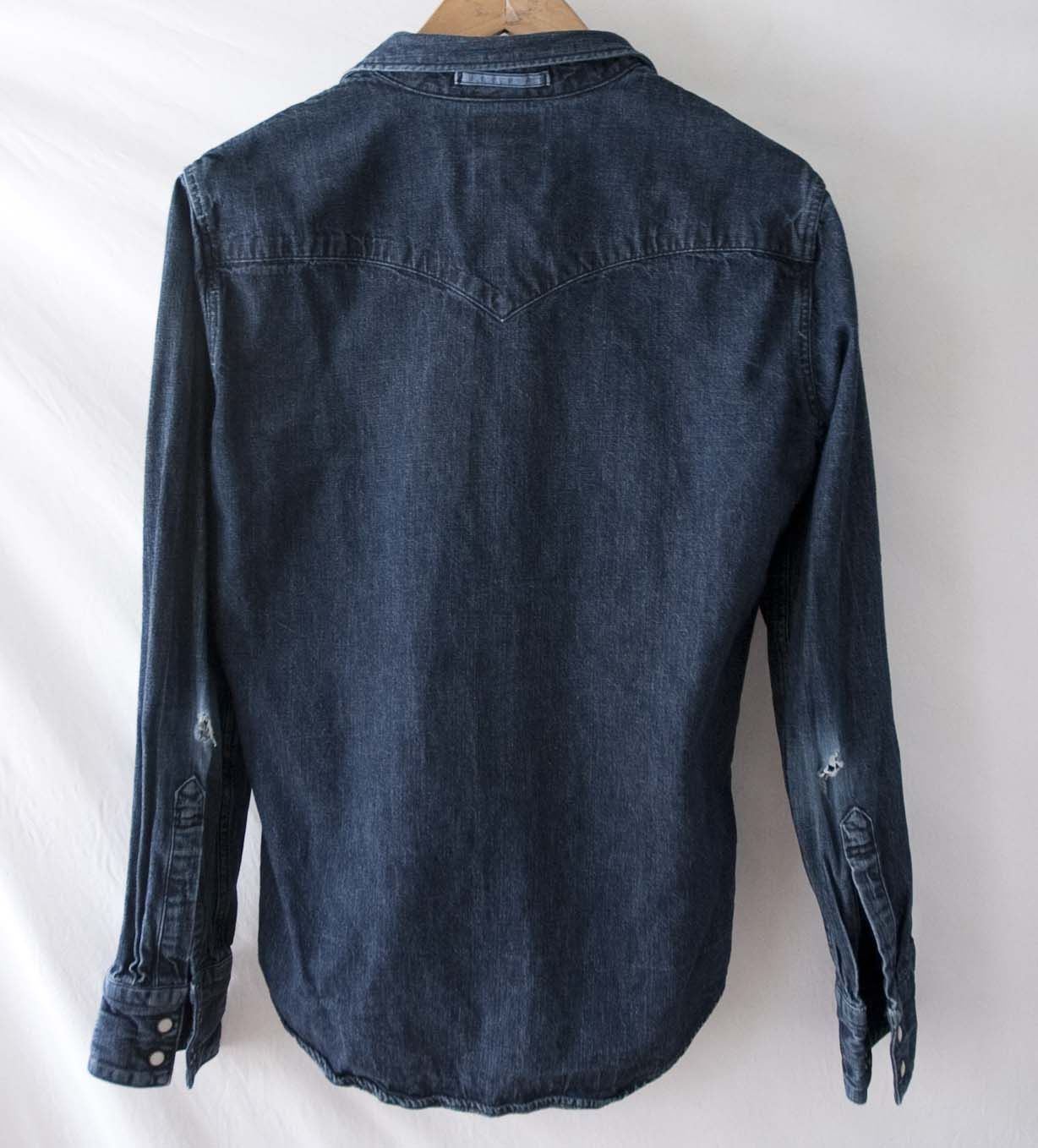 Levi's Levis Shirt Denim Slim Fit Size M Snap Pearl Button Size US M / EU 48-50 / 2 - 8 Thumbnail