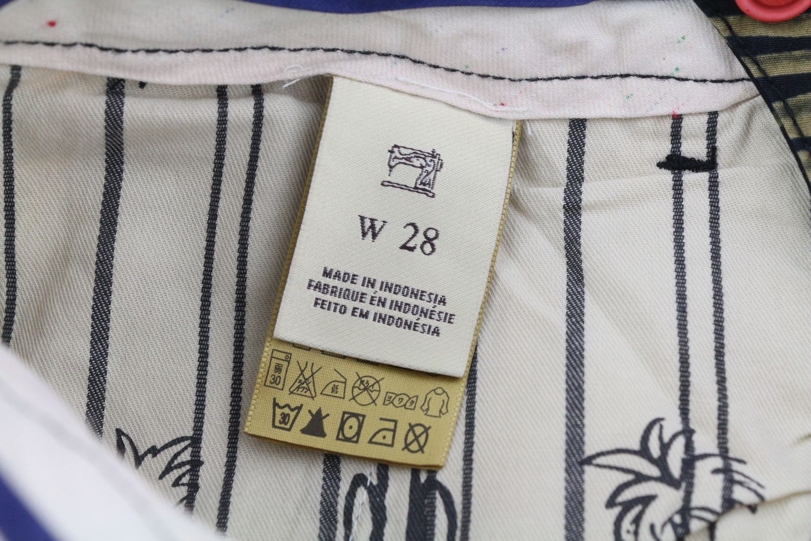 Scotch & Soda W28 Chino Dark Leafs Patterned Zip Fly Logo 84162 Size US 28 / EU 44 - 9 Thumbnail