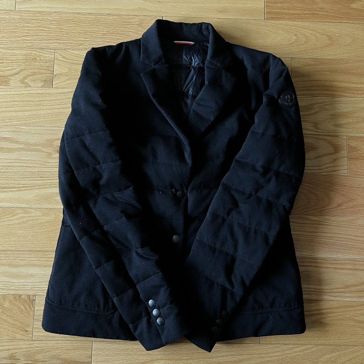 image of Moncler Black Downfill Blazer, Women's (Size XS)