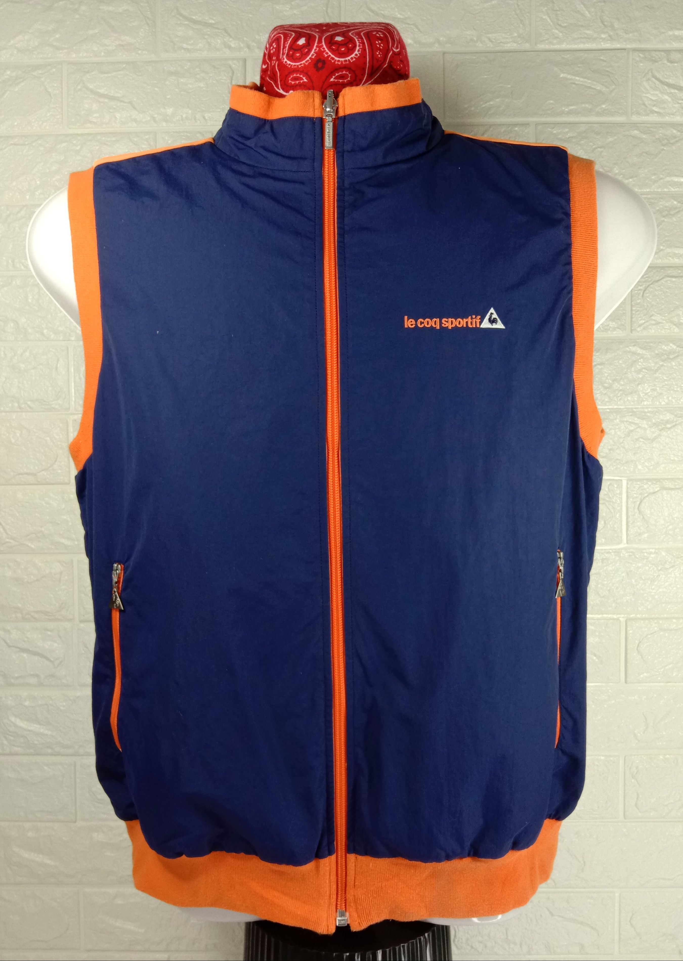 Le Coq Sportif Vintage LE COQ SPORTIF Golf Collection Reversible Vest Size US M / EU 48-50 / 2 - 2 Thumbnail