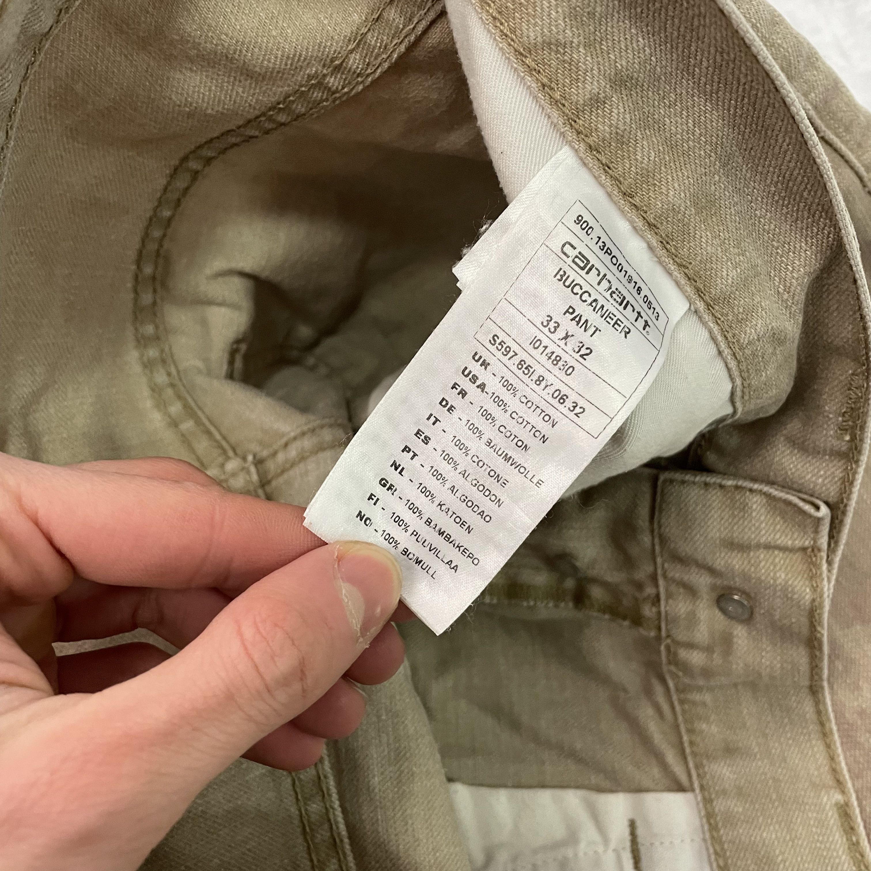 Carhartt Carhartt custom pants 1 of 1 art distressed handmade unique Size US 33 - 9 Thumbnail
