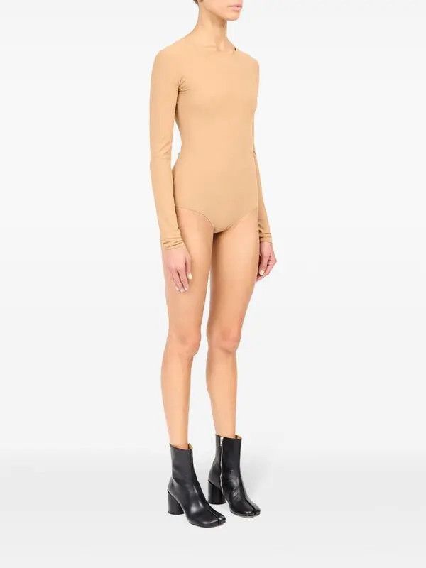 Saint Laurent Paris o1bcso1str0426 Number-Motif Bodysuit in Beige Size XL / US 12-14 / IT 48-50 - 3 Thumbnail