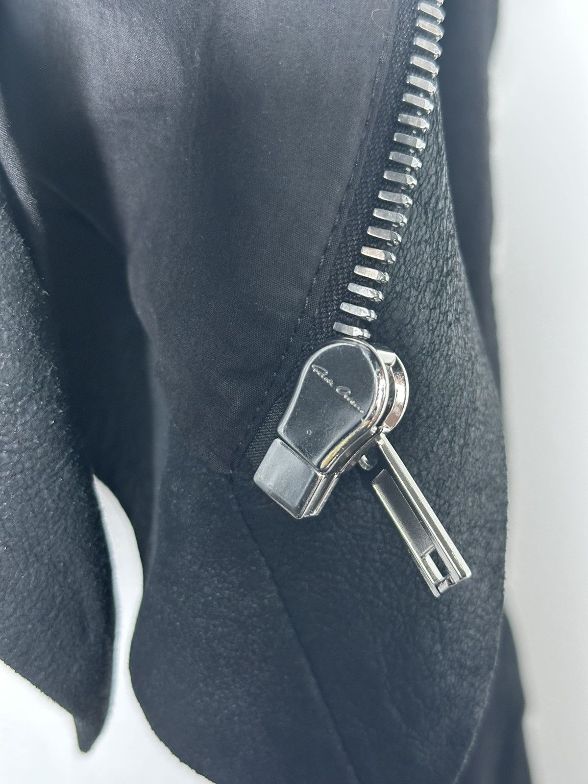 Rick Owens Rick Owens Leather Zip Up Jacket Size XS / US 0-2 / IT 36-38 - 5 Thumbnail