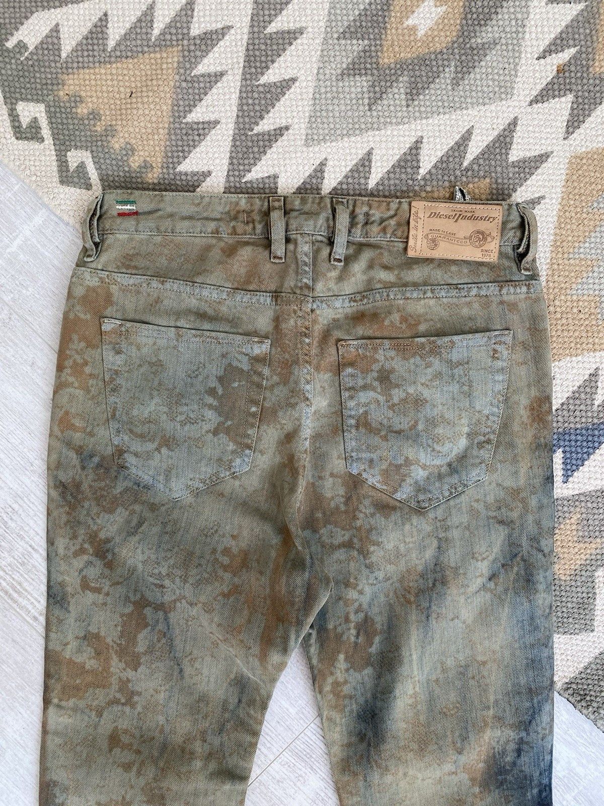 Diesel Diesel Womens Avant Garde Painted Pants Jeans Size 25" / US 0 / IT 36 - 10 Thumbnail