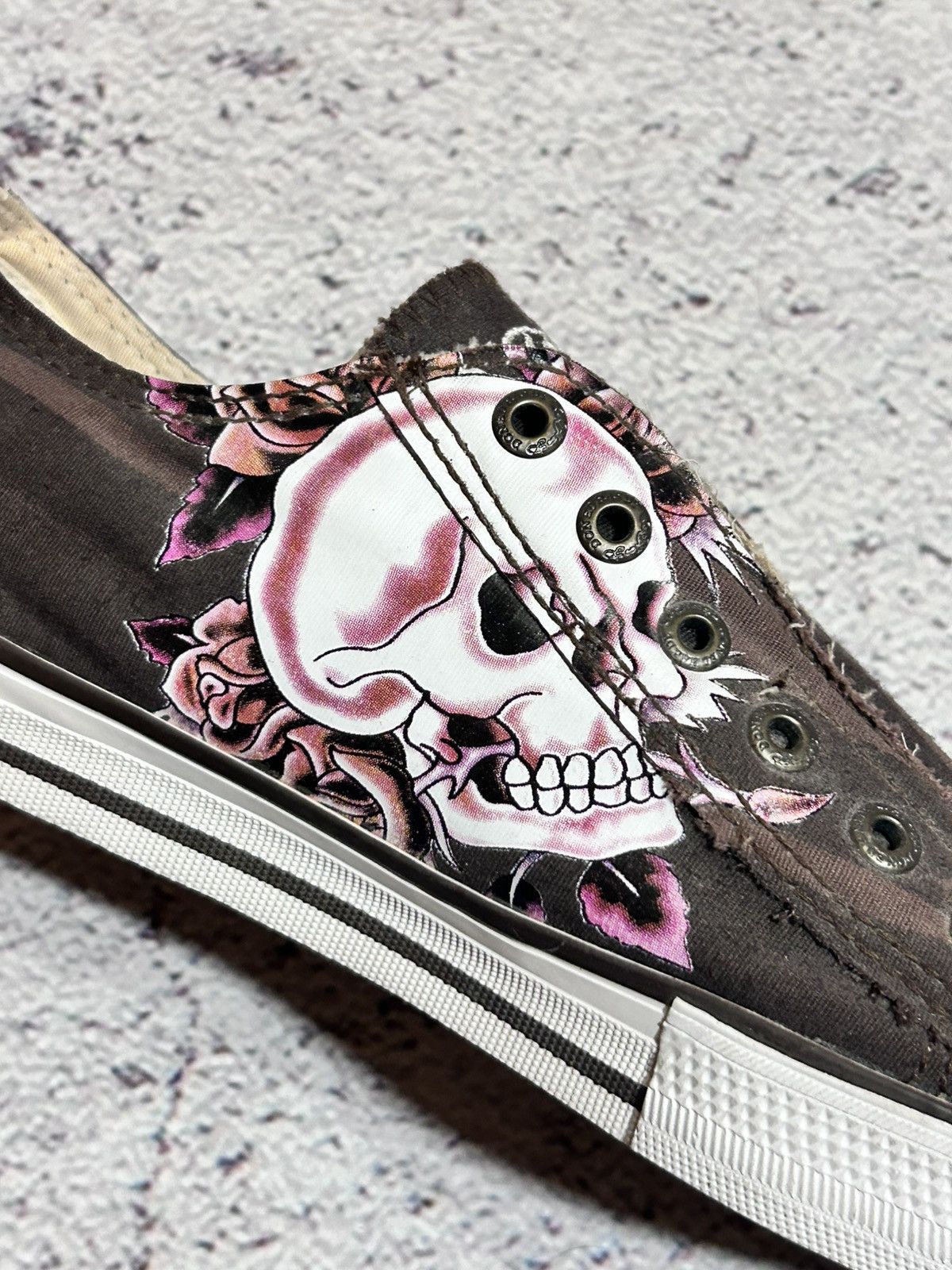 Ed Hardy Ed Hardy Brown Sneakers Slip Vintage Y2K avant garde Size US 10.5 / EU 43-44 - 11 Thumbnail