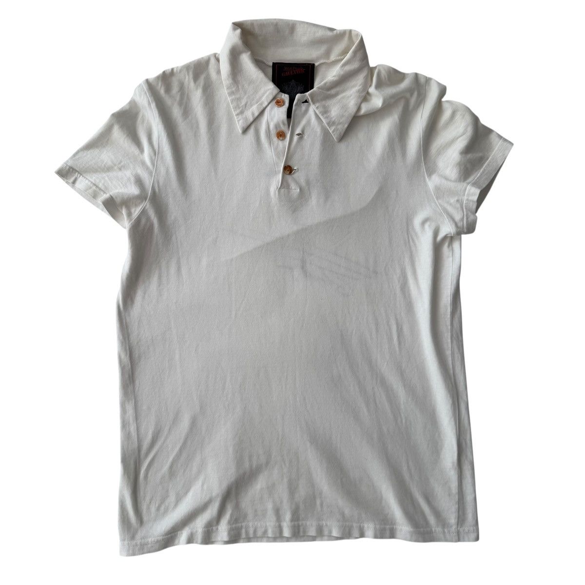 Jean Paul Gaultier Jean Paul Gaultier Graphic Polo Shirt White Size US S / EU 44-46 / 1 - 4 Thumbnail