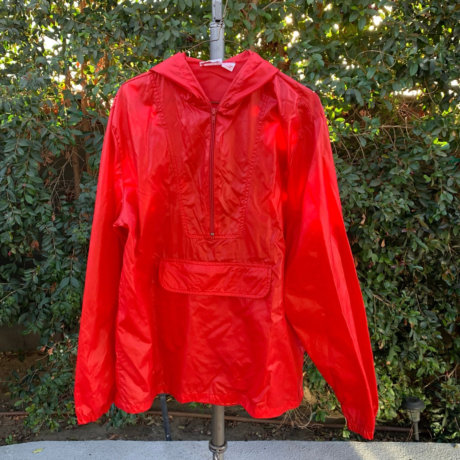 Gap Vintage 1980s Gap Red Windbreaker Poncho Size US M / EU 48-50 / 2 - 3 Thumbnail