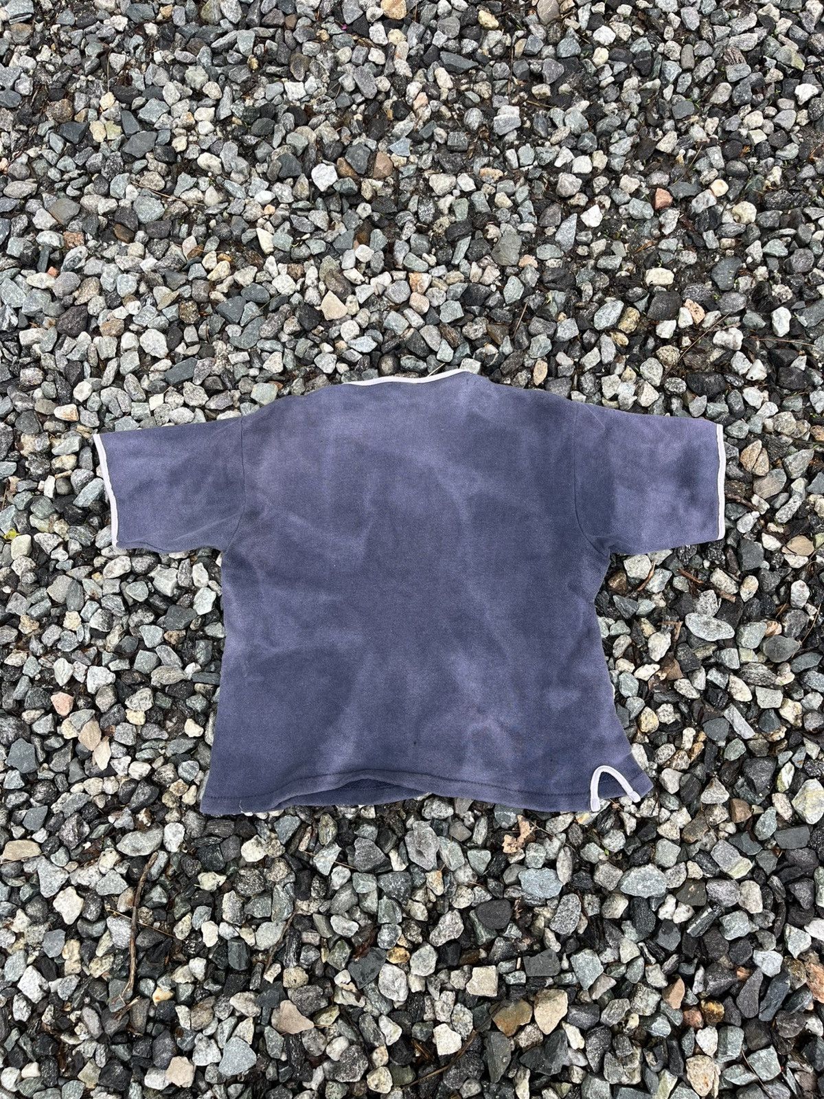 Vintage Vintage 60s Faded Navy Blue Two Tone Short Sleeve Sweatshirt Size US M / EU 48-50 / 2 - 2 Thumbnail