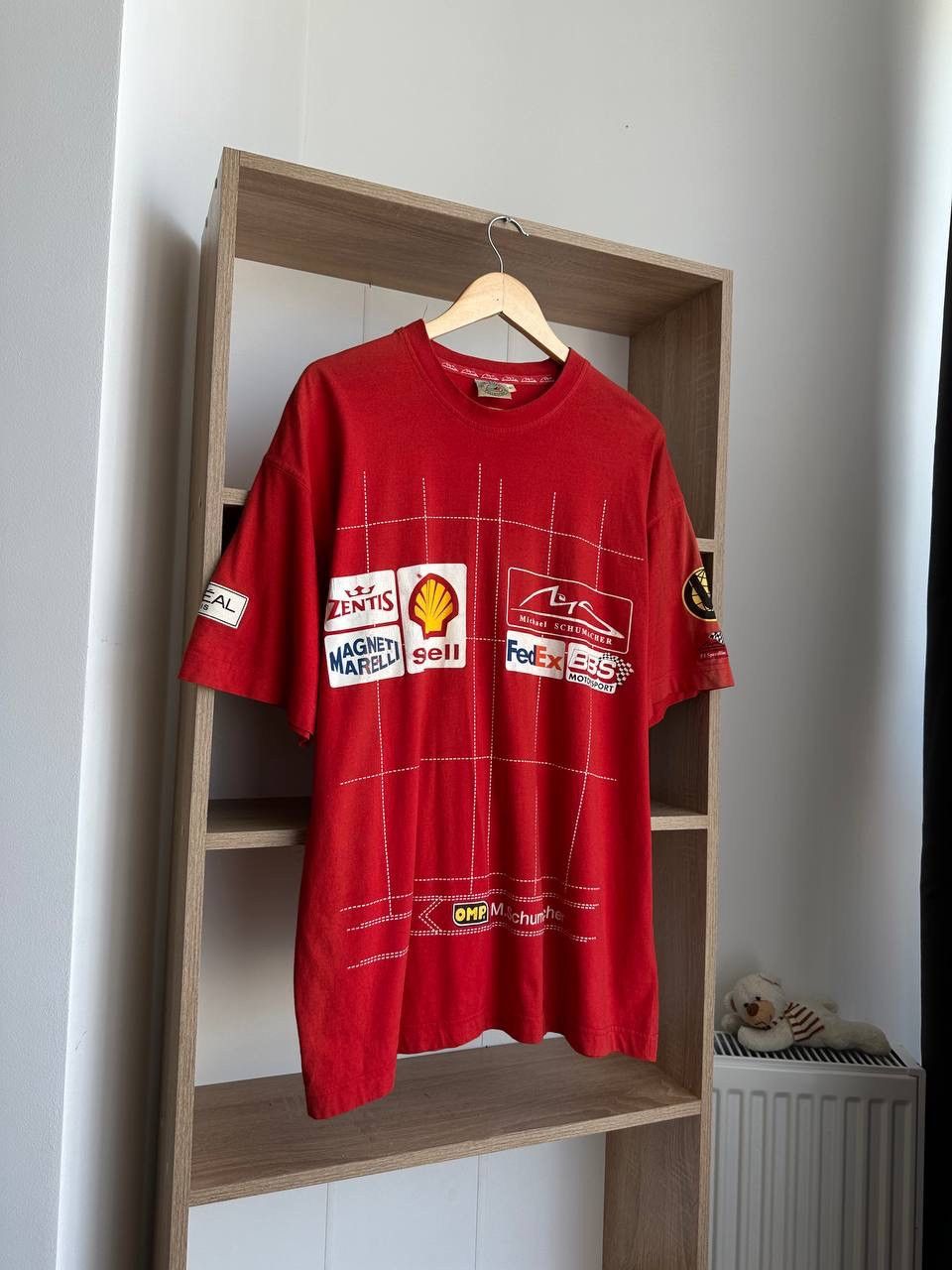 Ferrari × Vintage Vintage Ferrari Racing Formula Uno Red T-Shirt Size US XL / EU 56 / 4 - 4 Thumbnail