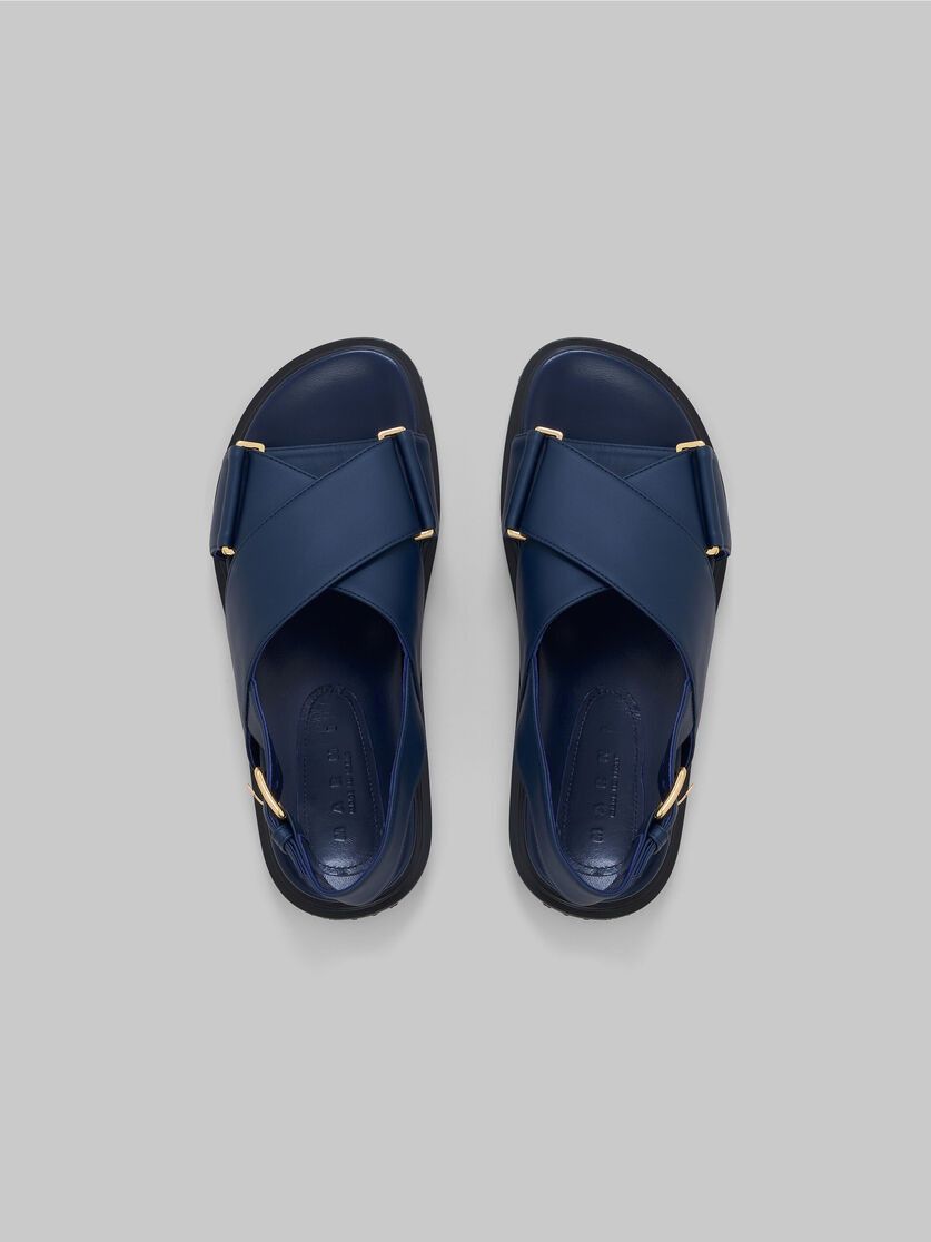 Marni oc11z0525 Leather Fussbett in Blue Size US 5 / IT 35 - 4 Thumbnail