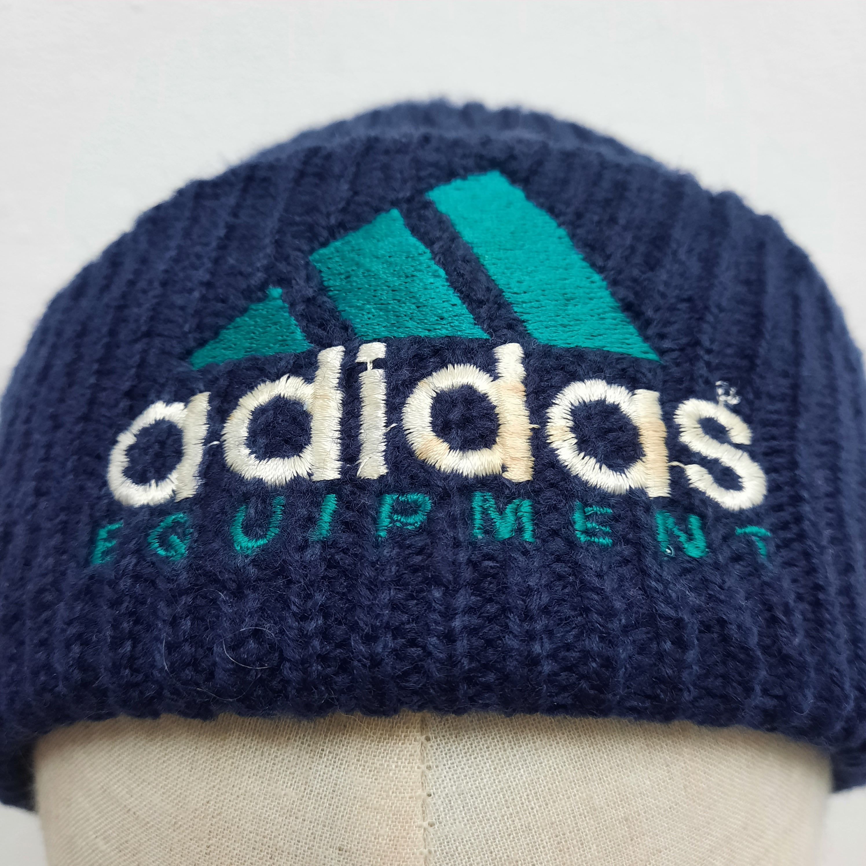 Adidas 🏔️ Vintage adidas adventure big logo beanie hat Size ONE SIZE - 3 Thumbnail
